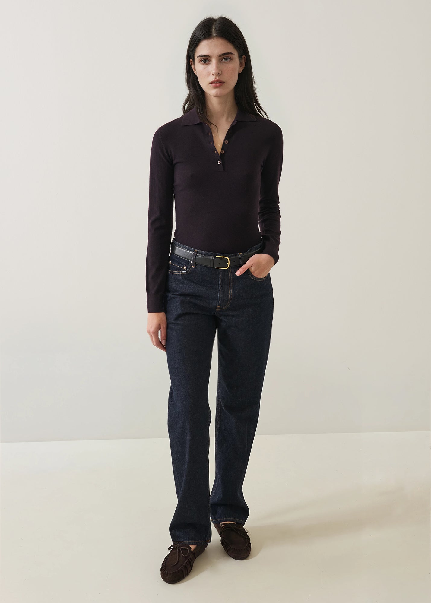 Superfine Merino Fitted Polo