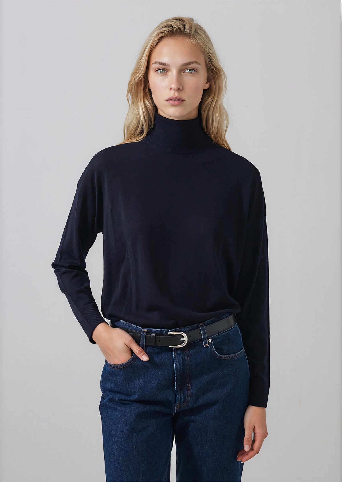 Extra-Fine Merino Relaxed Turtleneck - PATRICK ASSARAF