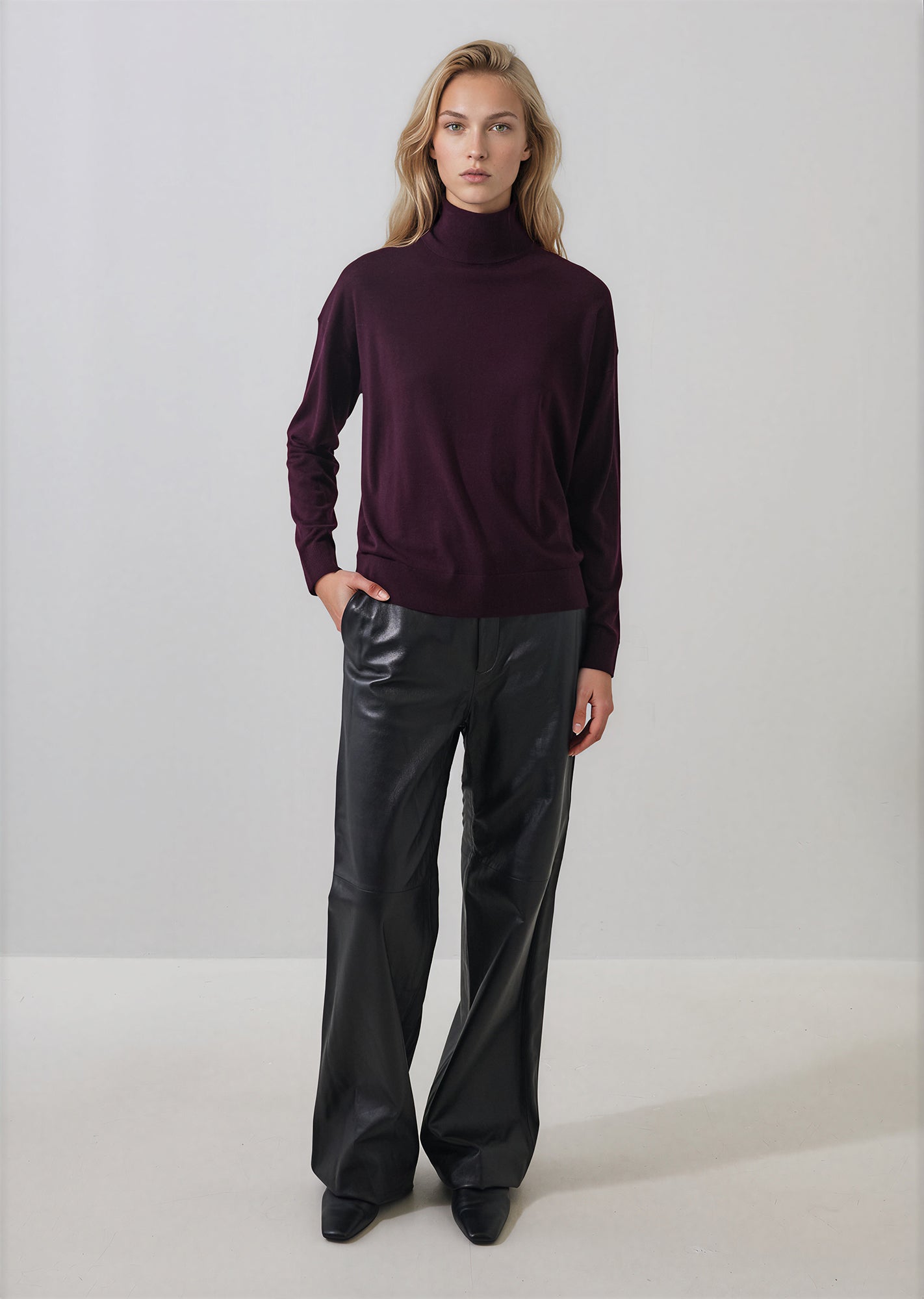 Extra-Fine Merino Relaxed Turtleneck - PATRICK ASSARAF