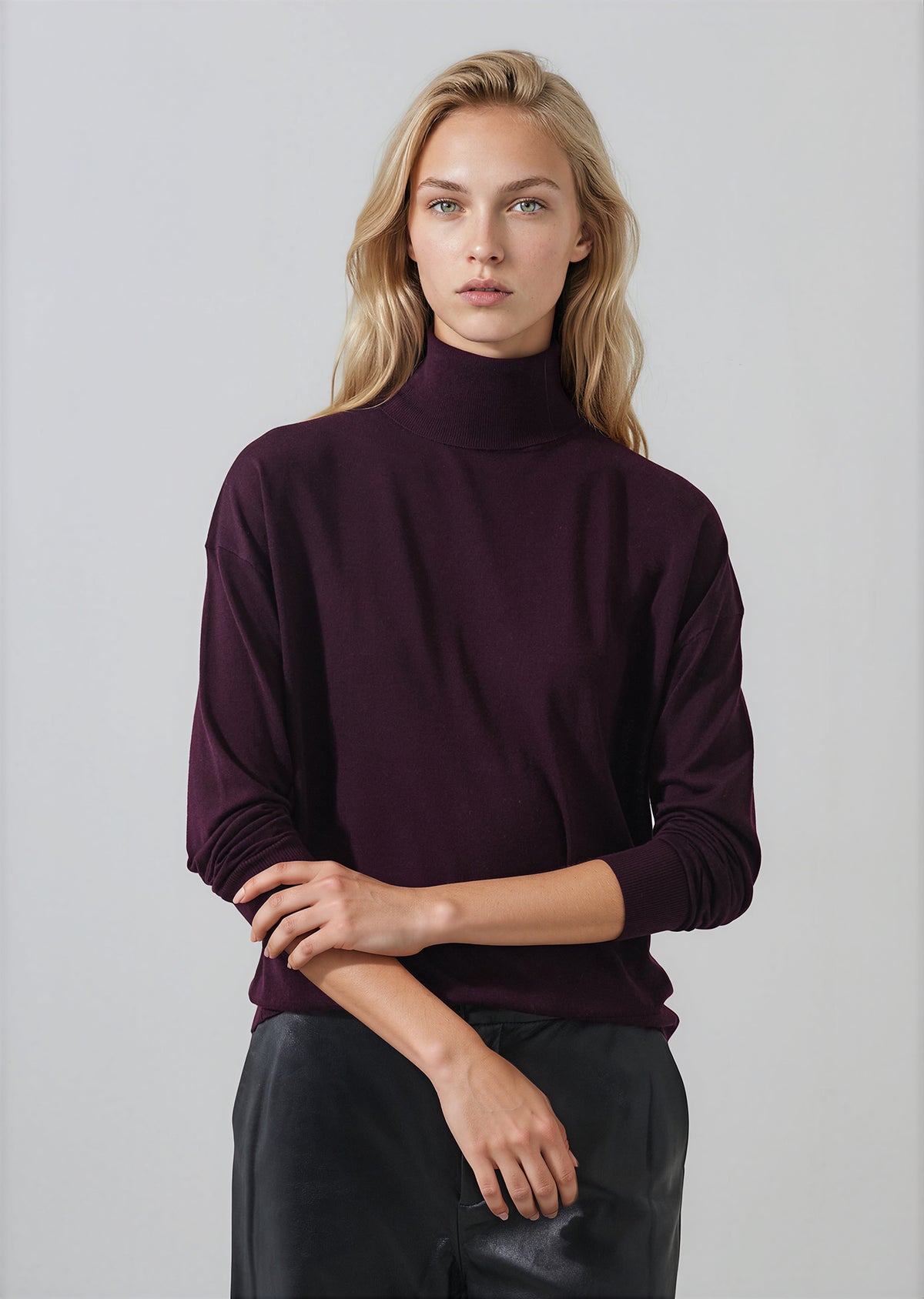 Extra-Fine Merino Relaxed Turtleneck - PATRICK ASSARAF