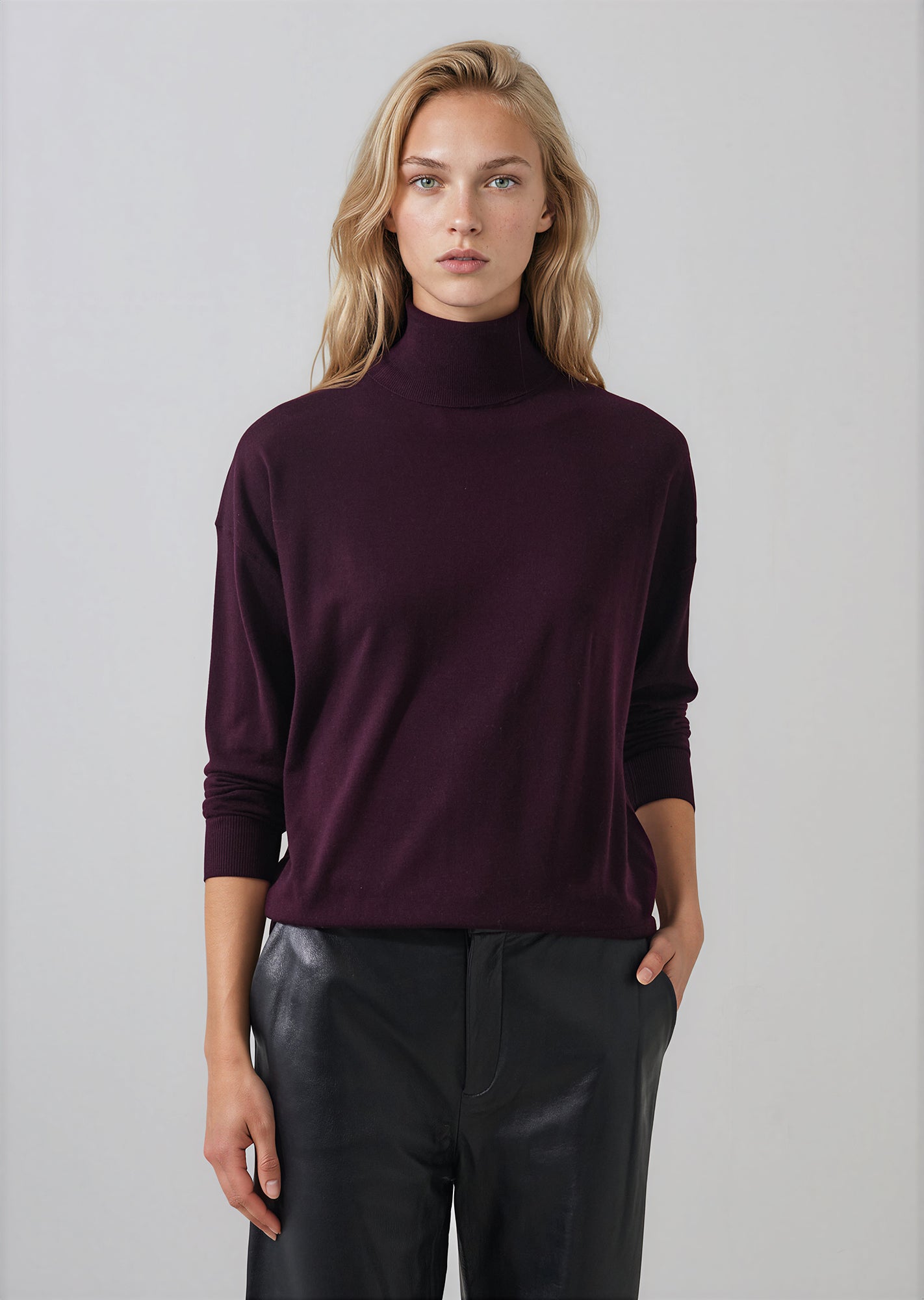 Extra-Fine Merino Relaxed Turtleneck - PATRICK ASSARAF