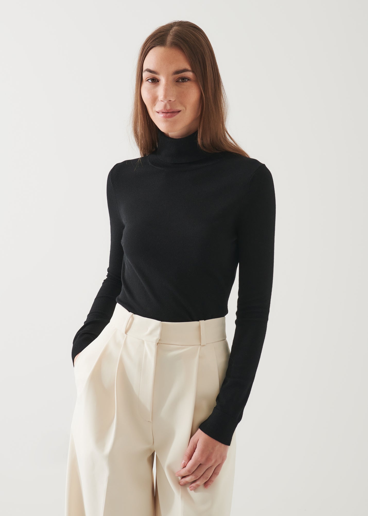 Superfine Merino Turtleneck