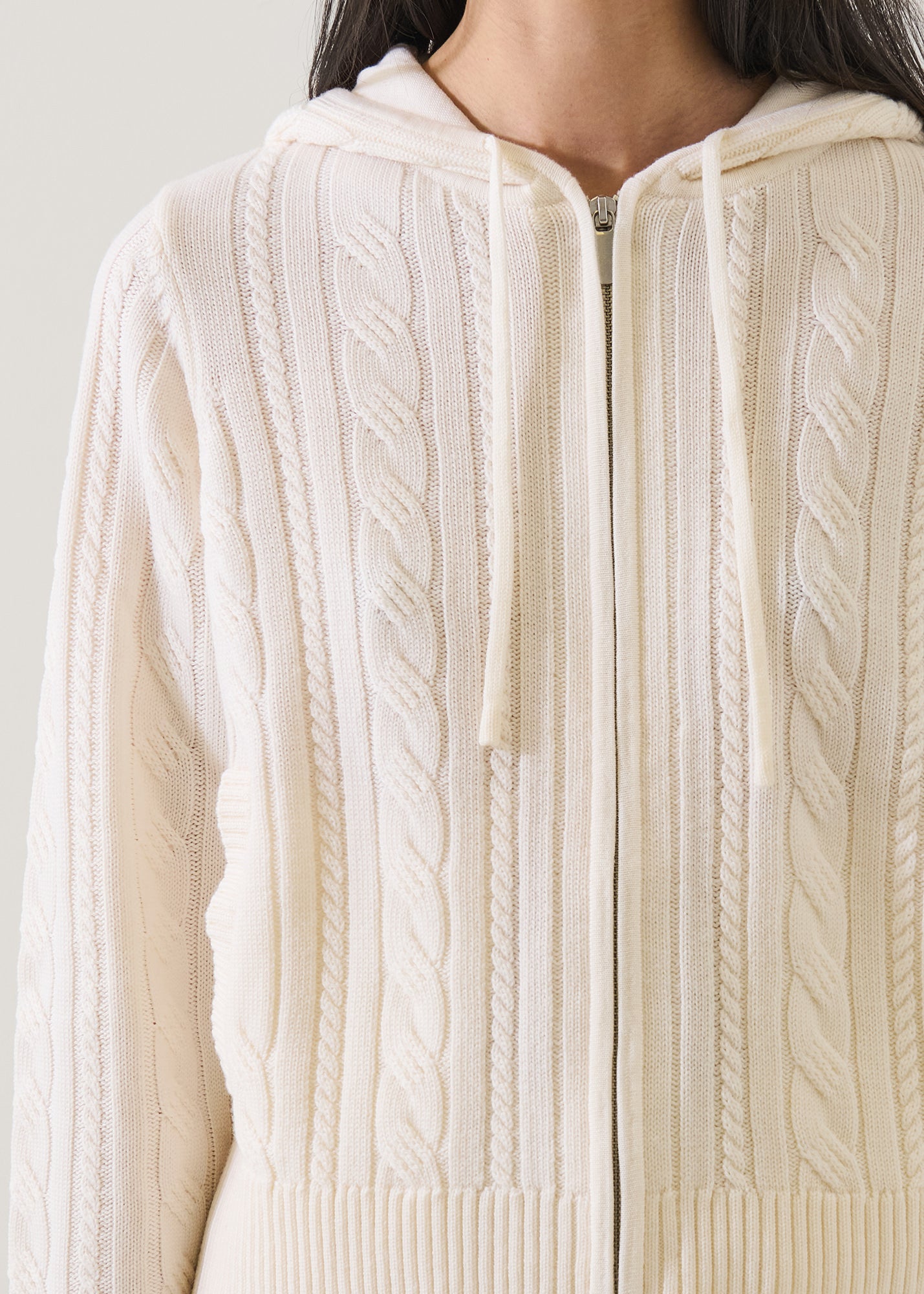 Merino Cable Hoodie