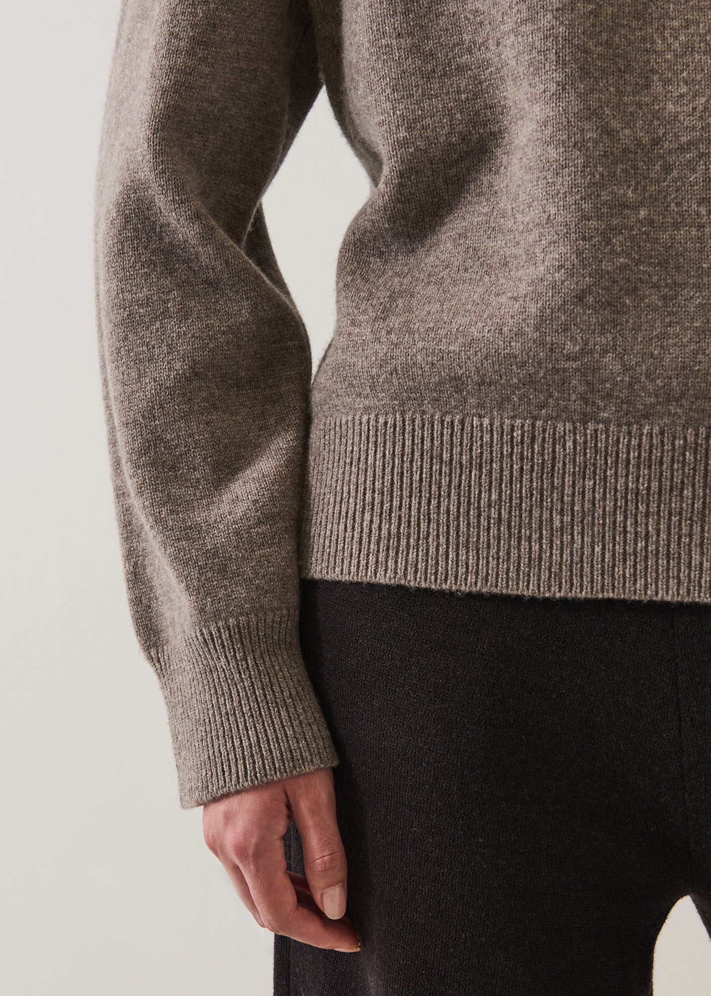 Merino Cashmere Boyfriend Crew