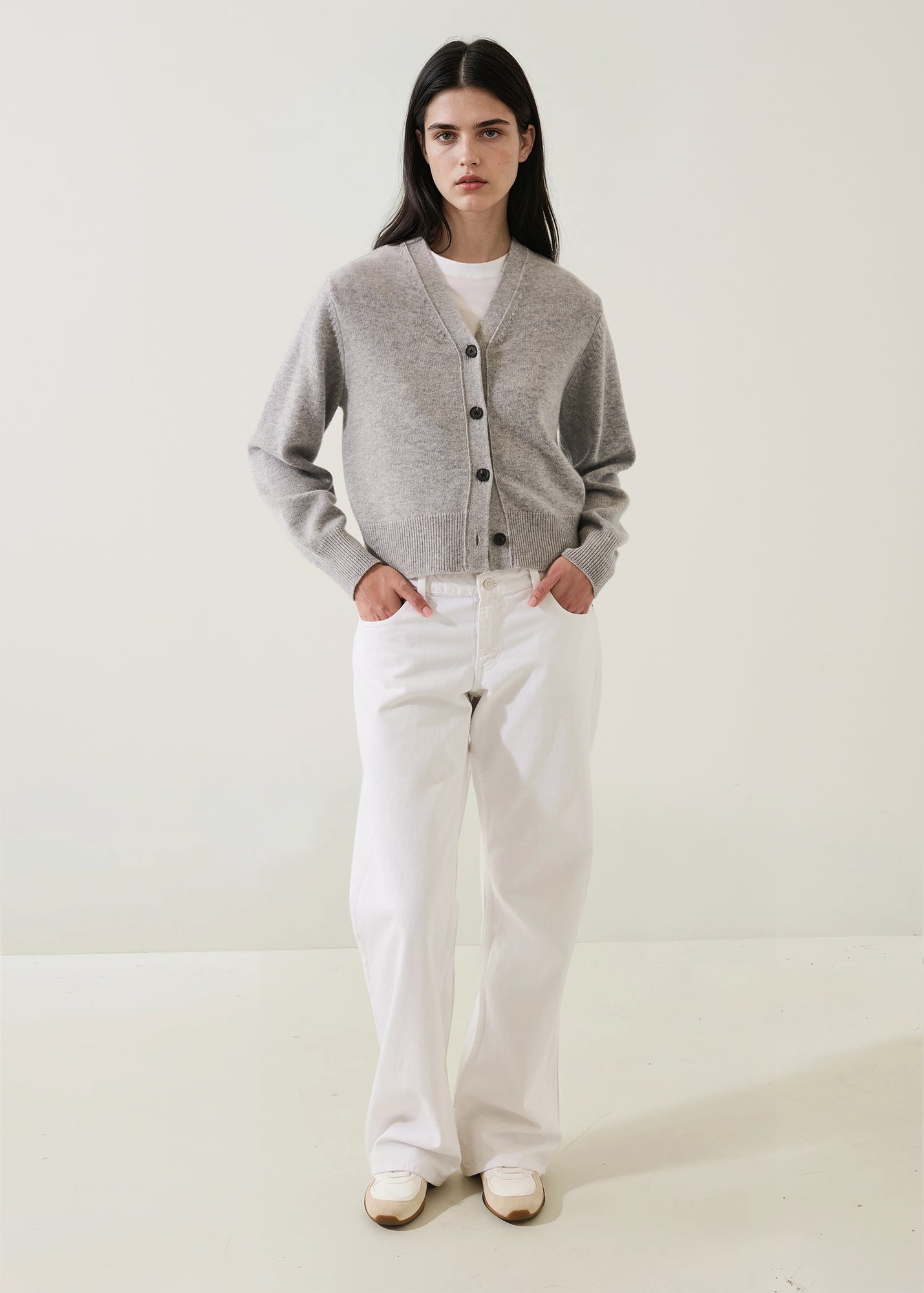 Merino Cashmere Classic Cardigan