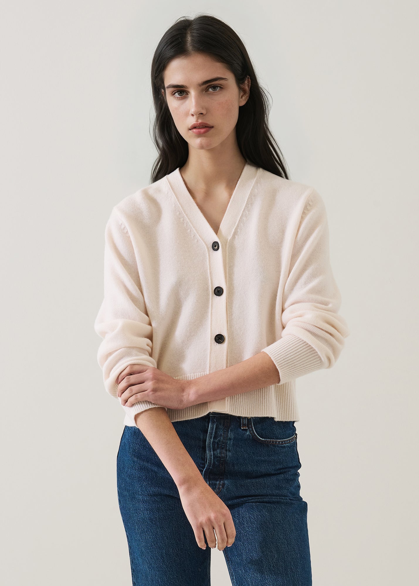 Merino Cashmere Classic Cardigan