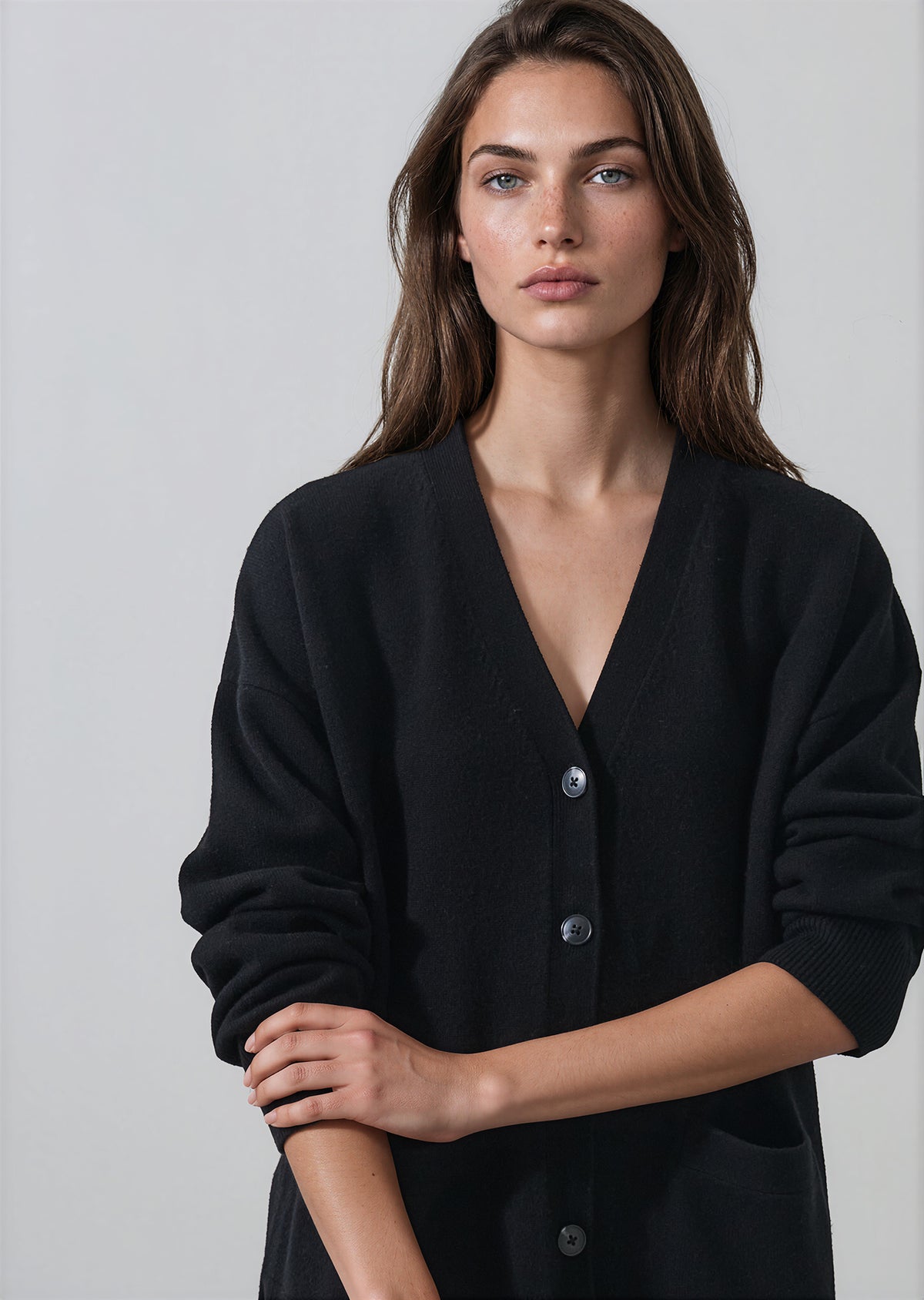 Merino Cashmere Oversized Cardigan - PATRICK ASSARAF