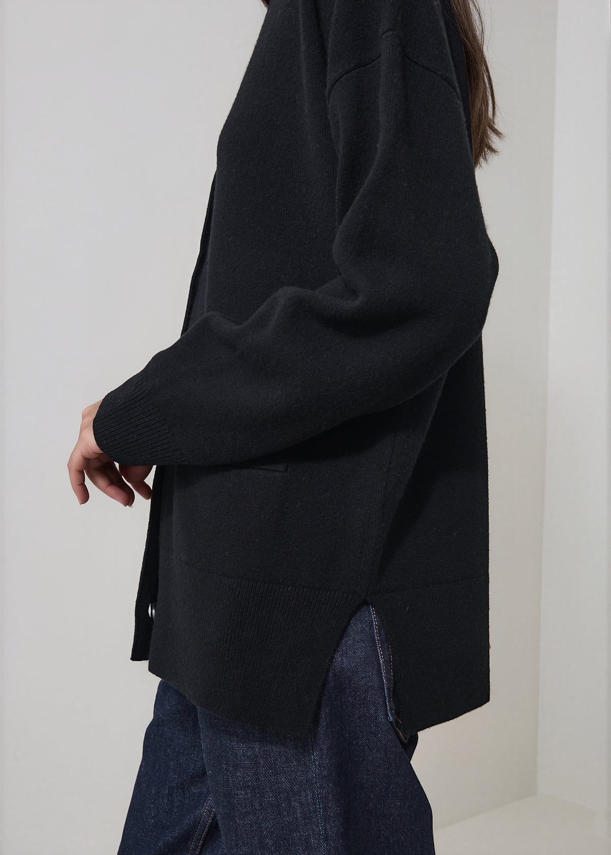Merino Cashmere Oversized Cardigan - PATRICK ASSARAF