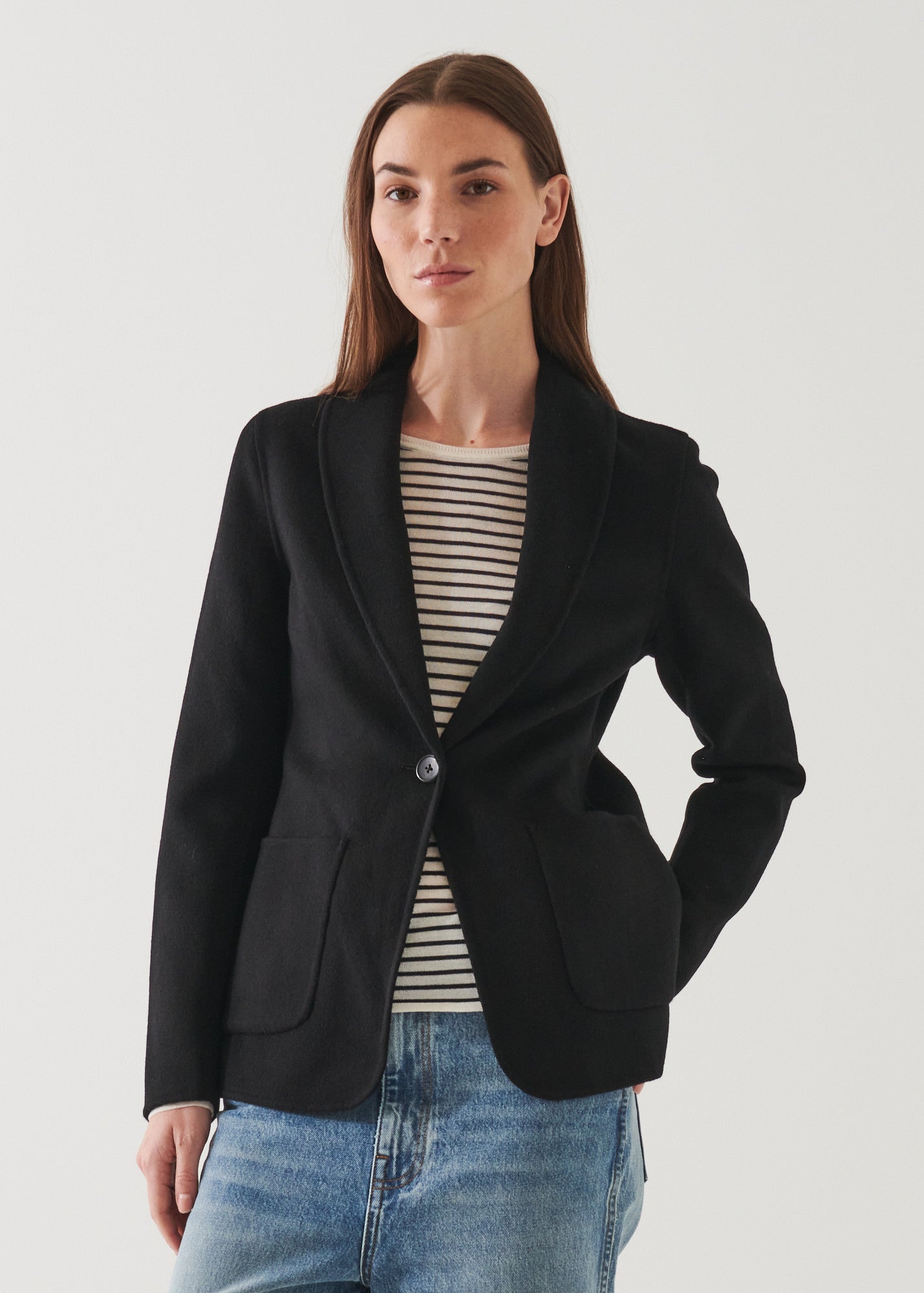 SHAWL COLLAR CASHMERE BLAZER | PATRICK ASSARAF.
