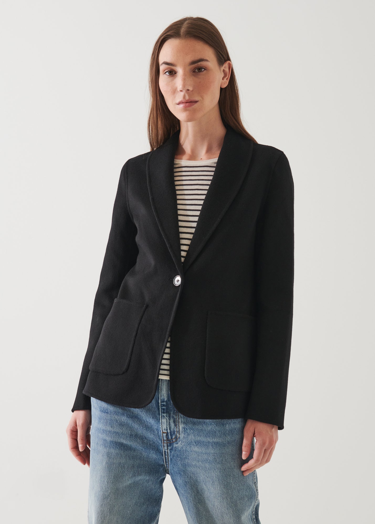 SHAWL COLLAR CASHMERE BLAZER | PATRICK ASSARAF.