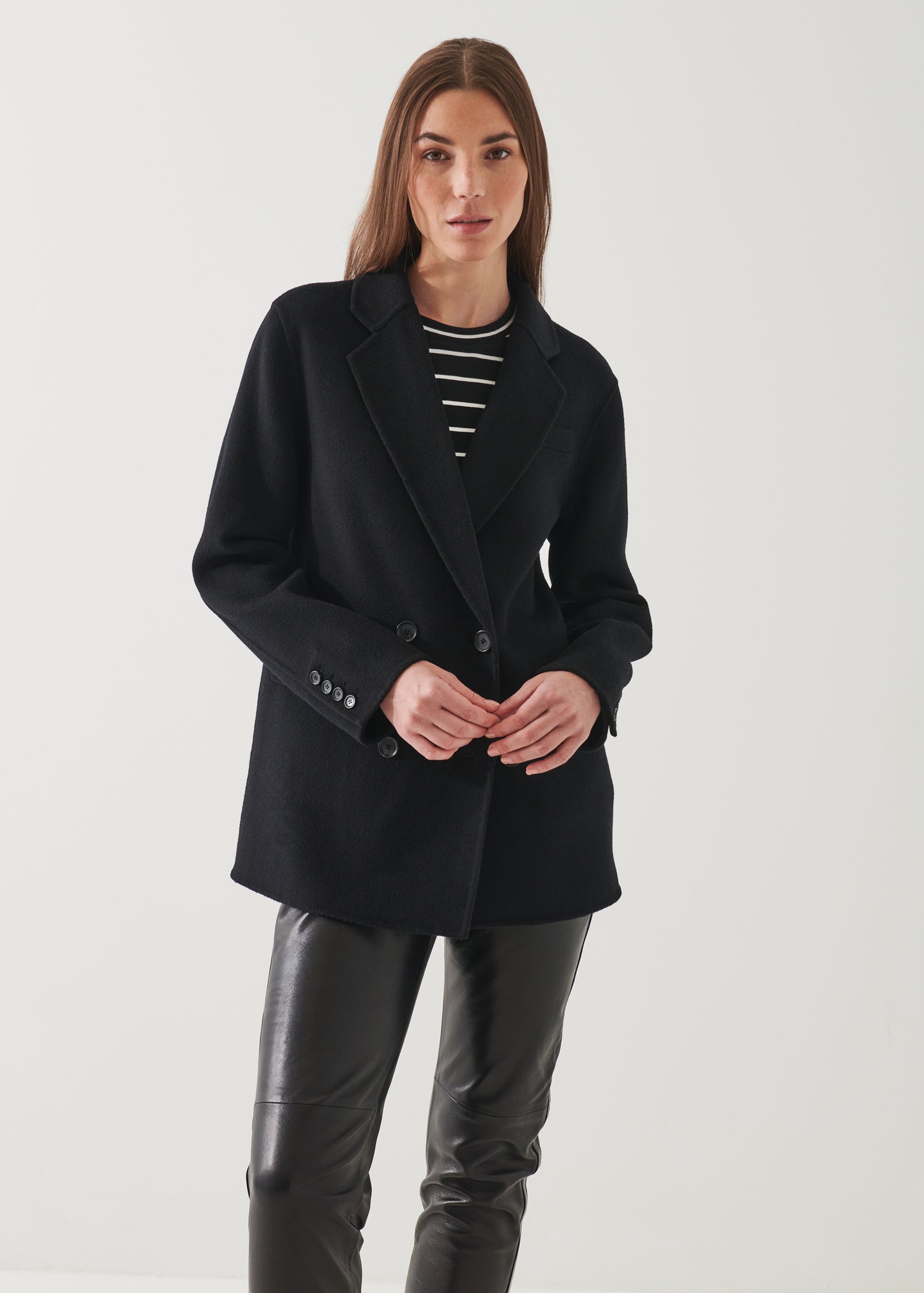 DOUBLE BREASTED WOOL BLAZER | PATRICK ASSARAF.