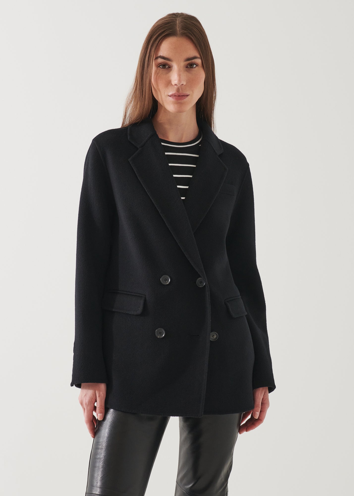 DOUBLE BREASTED WOOL BLAZER | PATRICK ASSARAF.