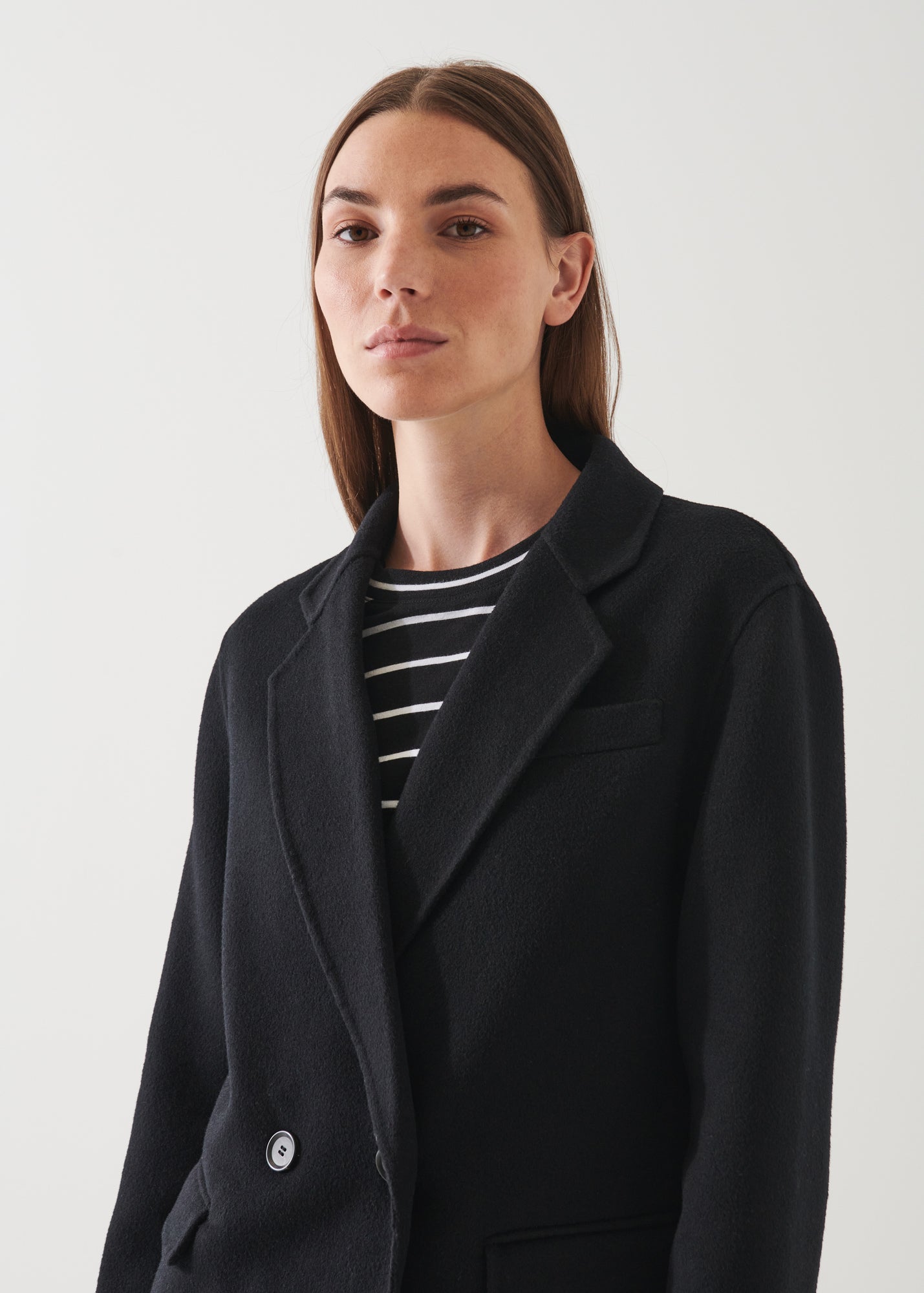 DOUBLE BREASTED WOOL BLAZER | PATRICK ASSARAF.