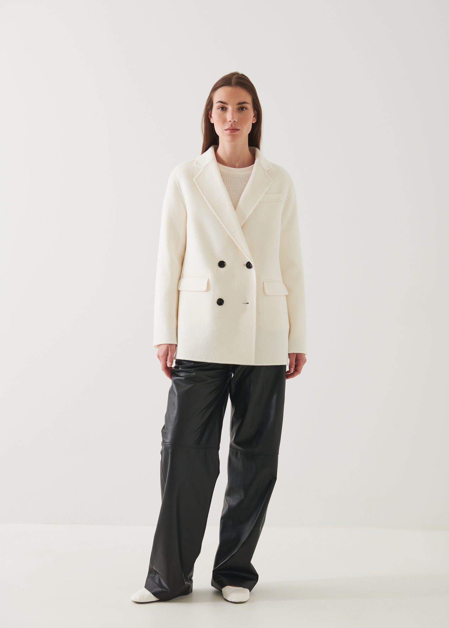 DOUBLE BREASTED WOOL BLAZER | PATRICK ASSARAF.