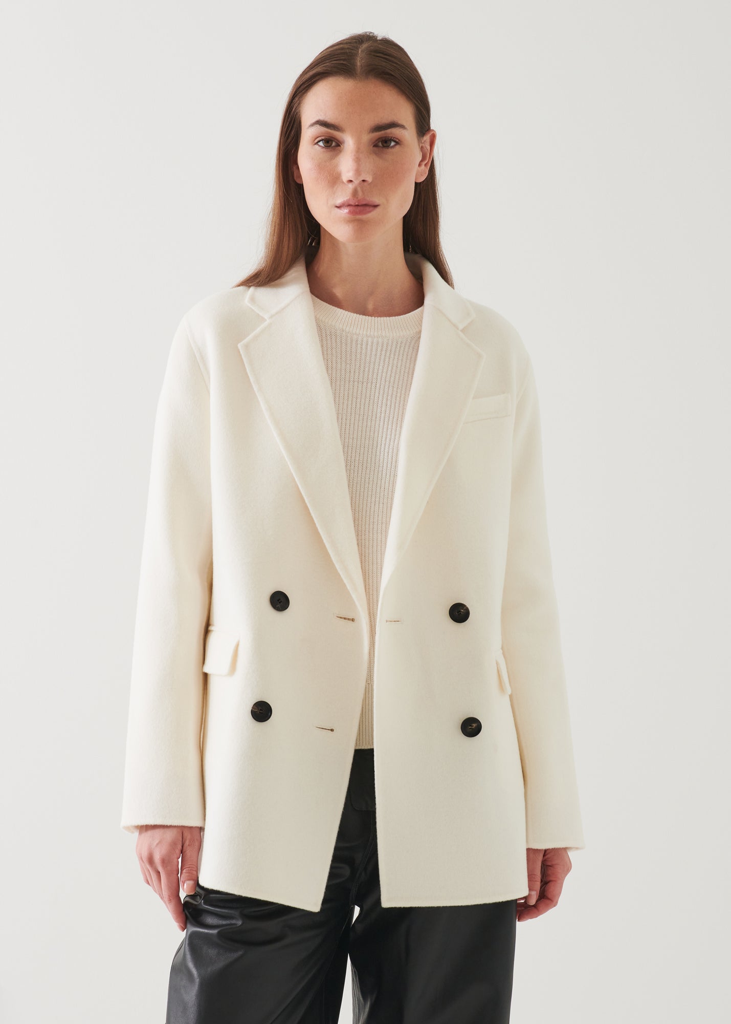 DOUBLE BREASTED WOOL BLAZER | PATRICK ASSARAF.