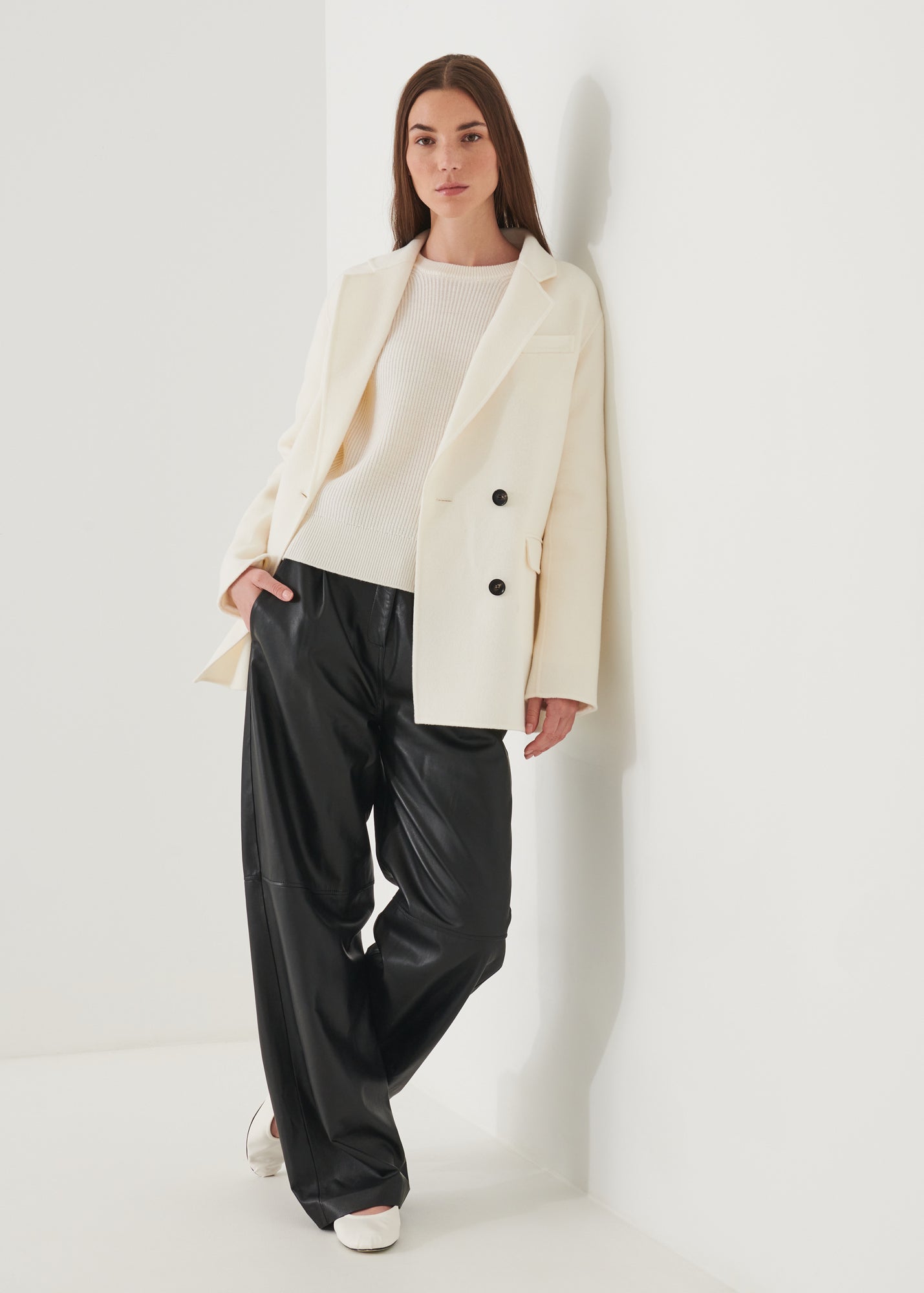 DOUBLE BREASTED WOOL BLAZER | PATRICK ASSARAF.