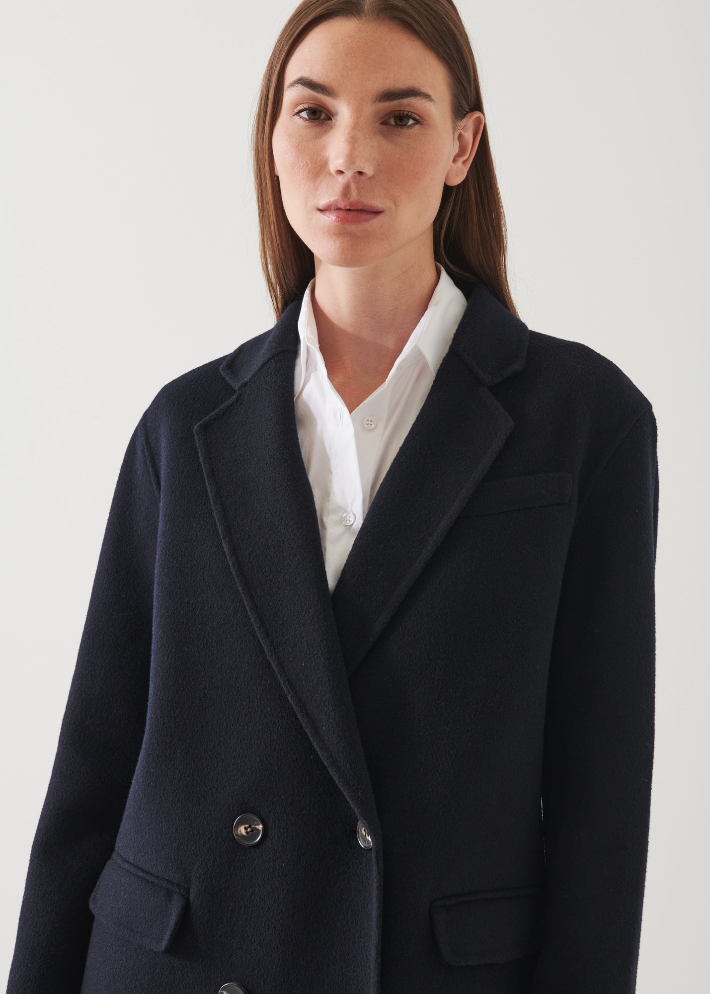 DOUBLE BREASTED WOOL BLAZER | PATRICK ASSARAF.
