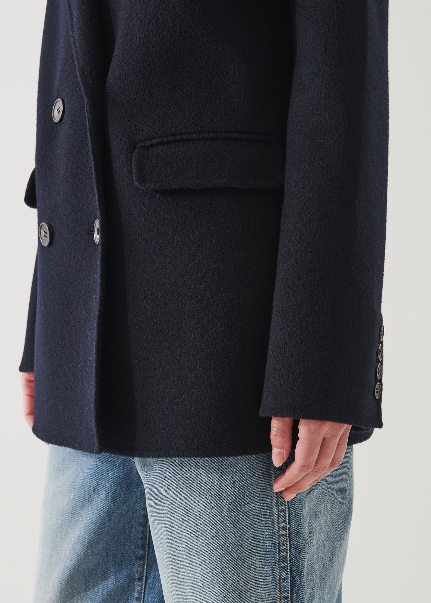DOUBLE BREASTED WOOL BLAZER | PATRICK ASSARAF.