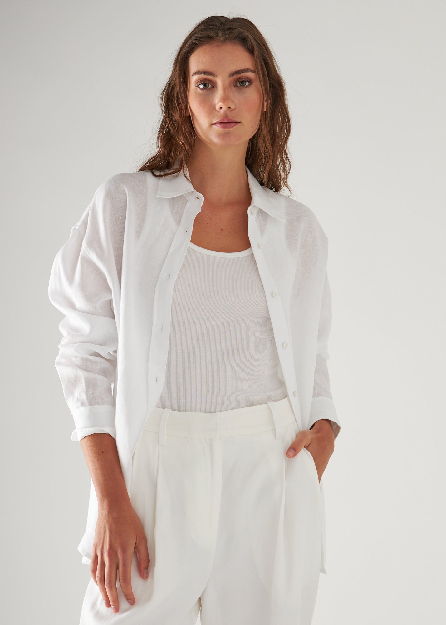 Linen Boyfriend Shirt