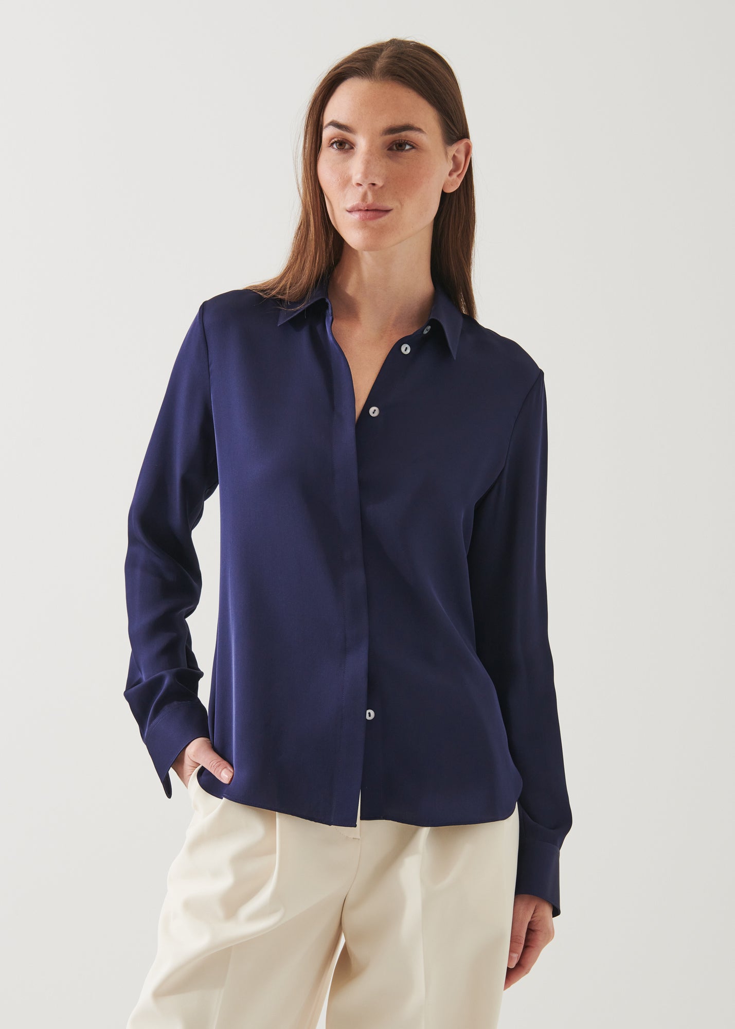 Slim Silk Shirt