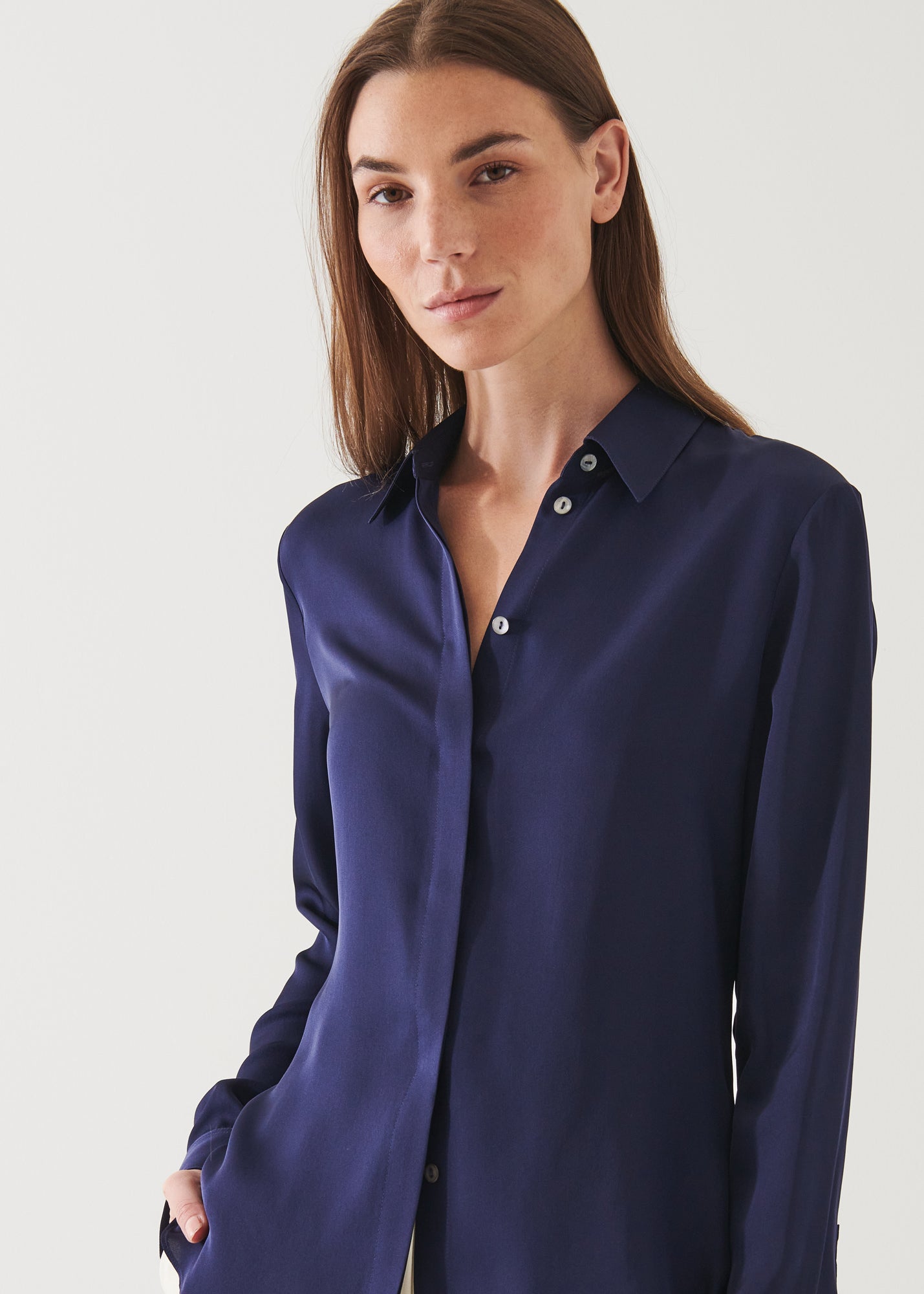 Slim Silk Shirt