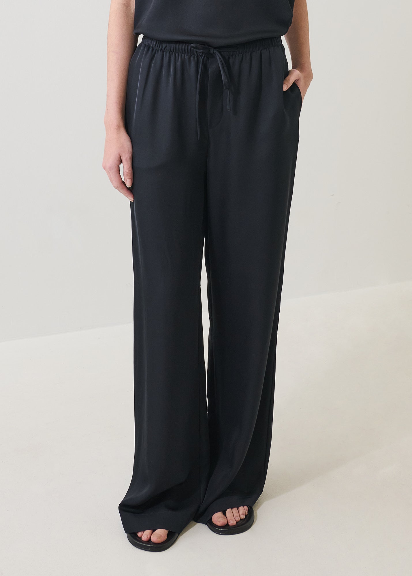 Silk Satin Drawstring Pant - PATRICK ASSARAF