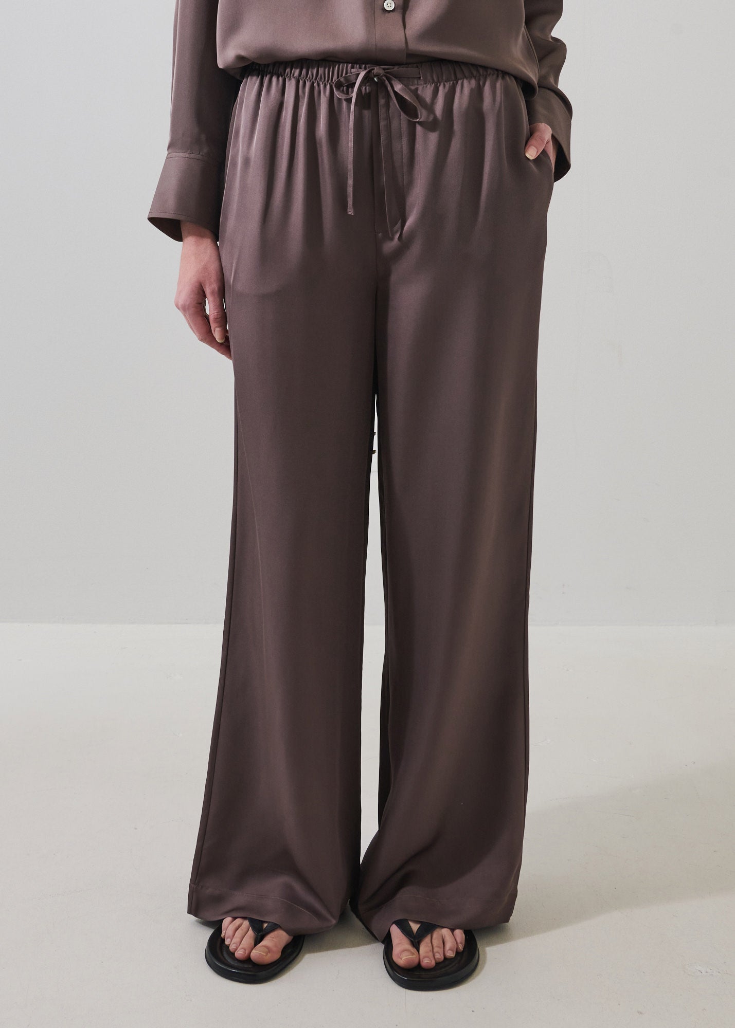 Silk Satin Drawstring Pant - PATRICK ASSARAF