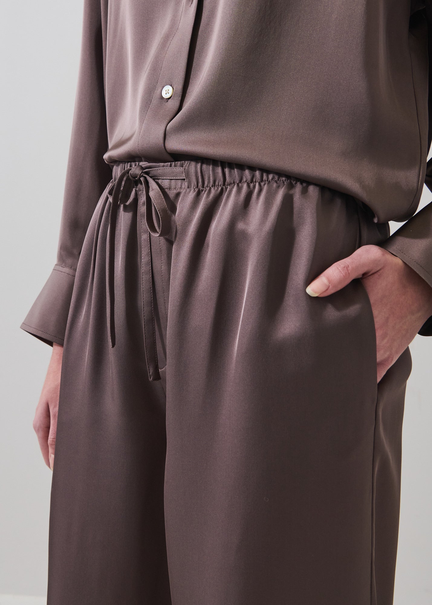 Silk Satin Drawstring Pant - PATRICK ASSARAF