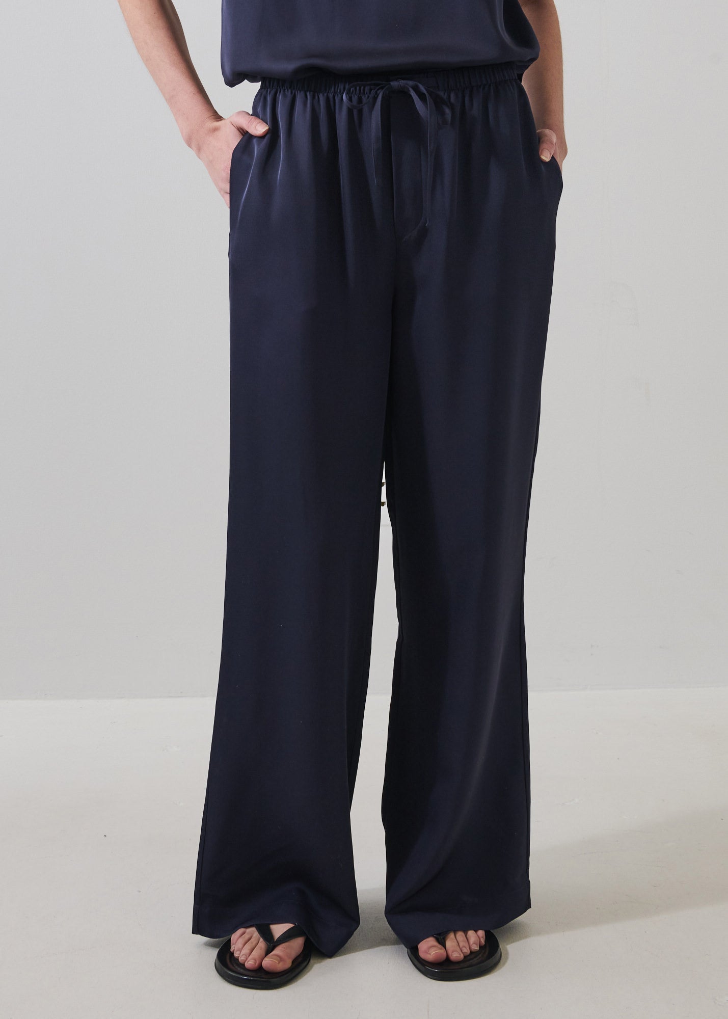 Silk Satin Drawstring Pant - PATRICK ASSARAF
