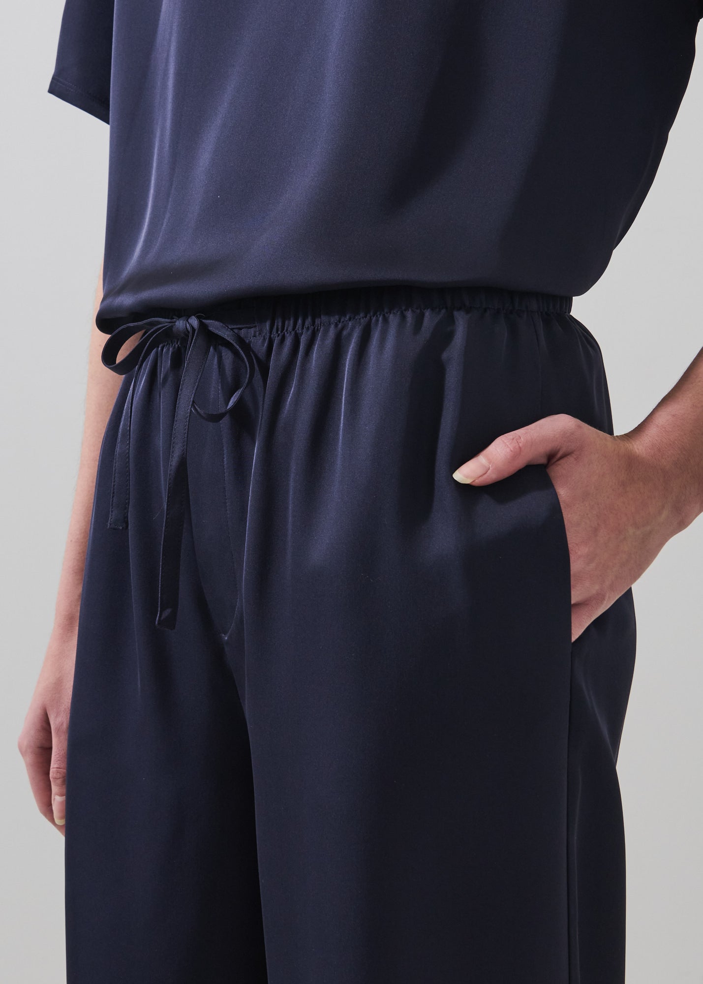 Silk Satin Drawstring Pant - PATRICK ASSARAF
