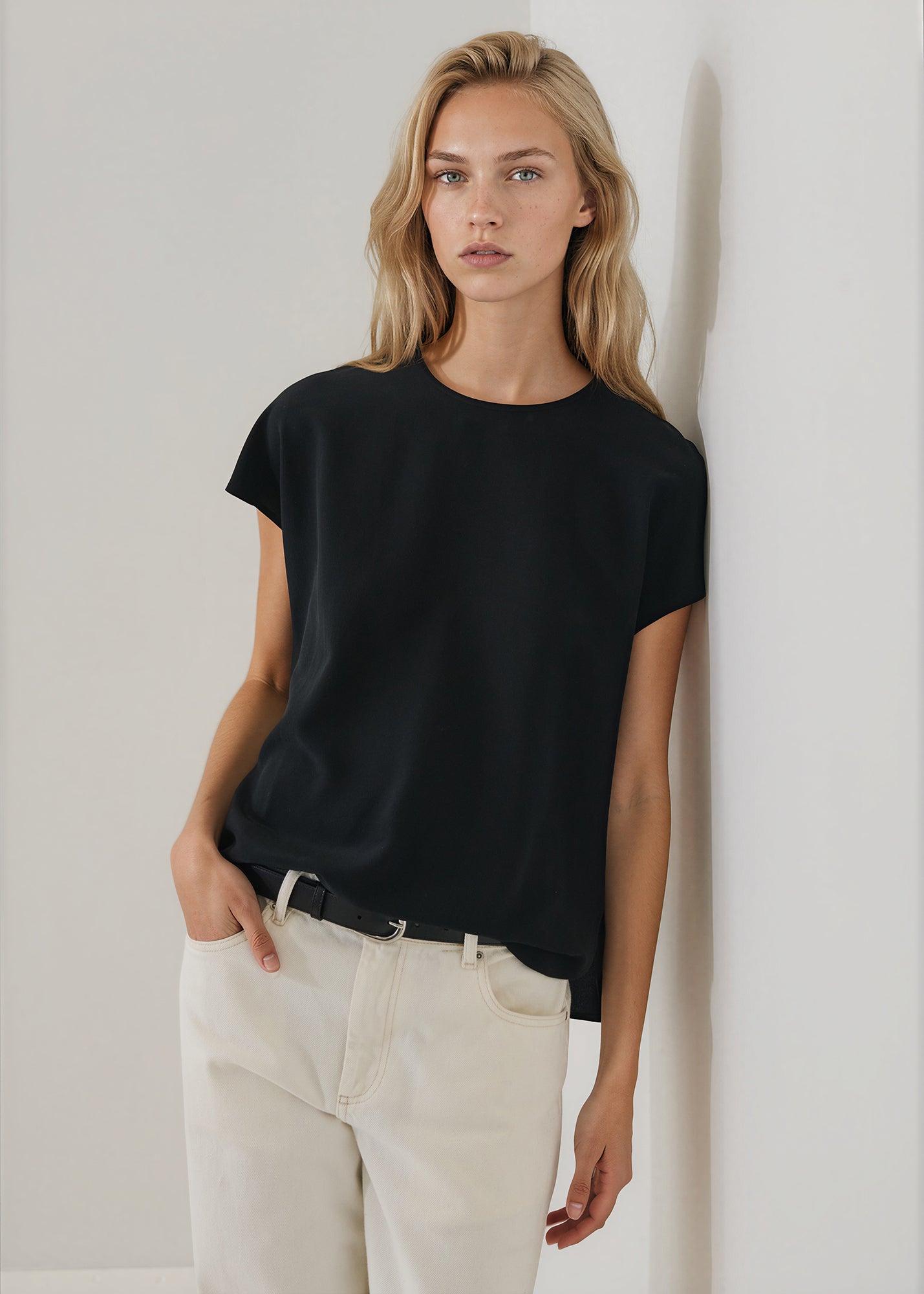 Silk Dolman Crewneck