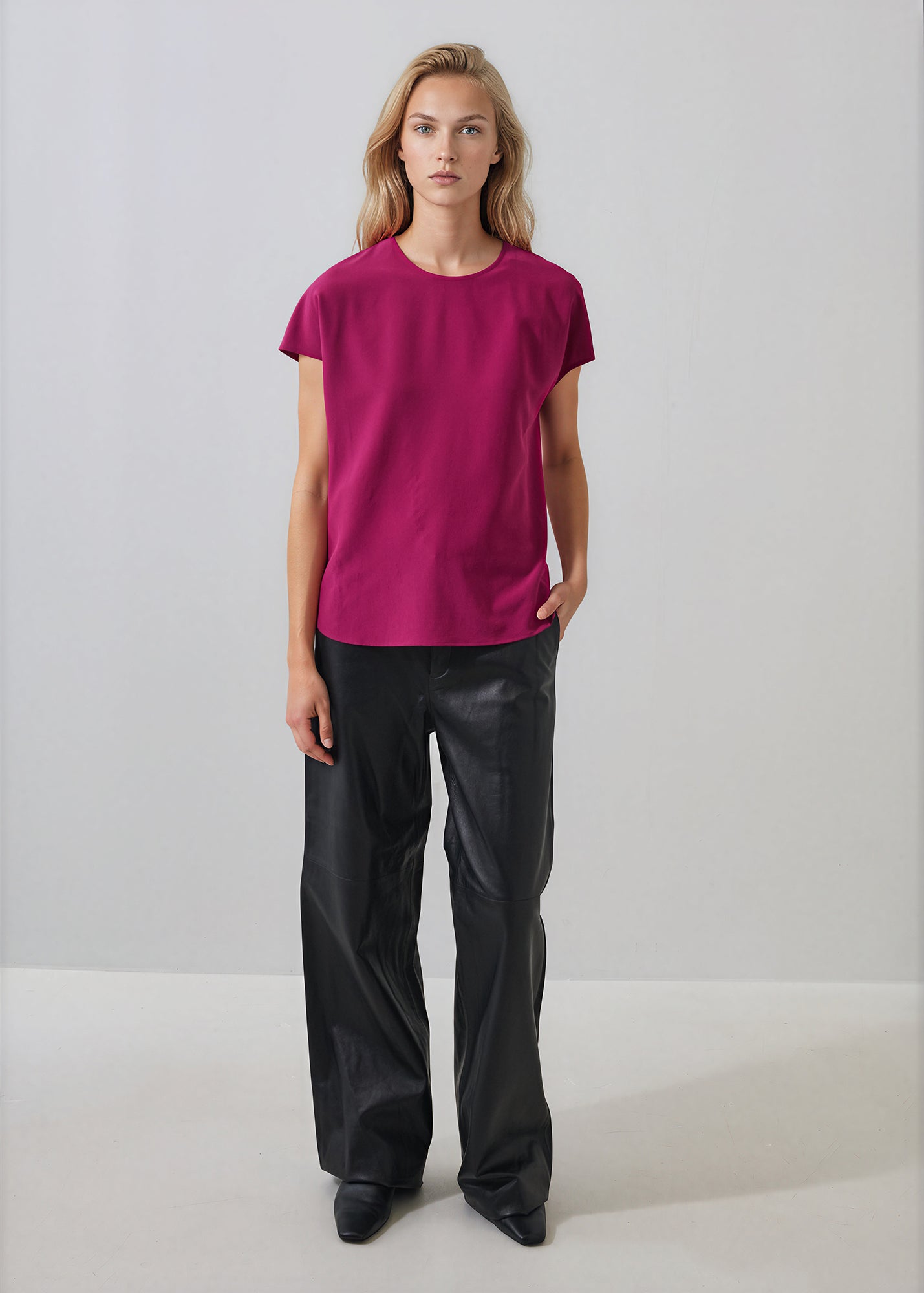 Silk Dolman Crewneck