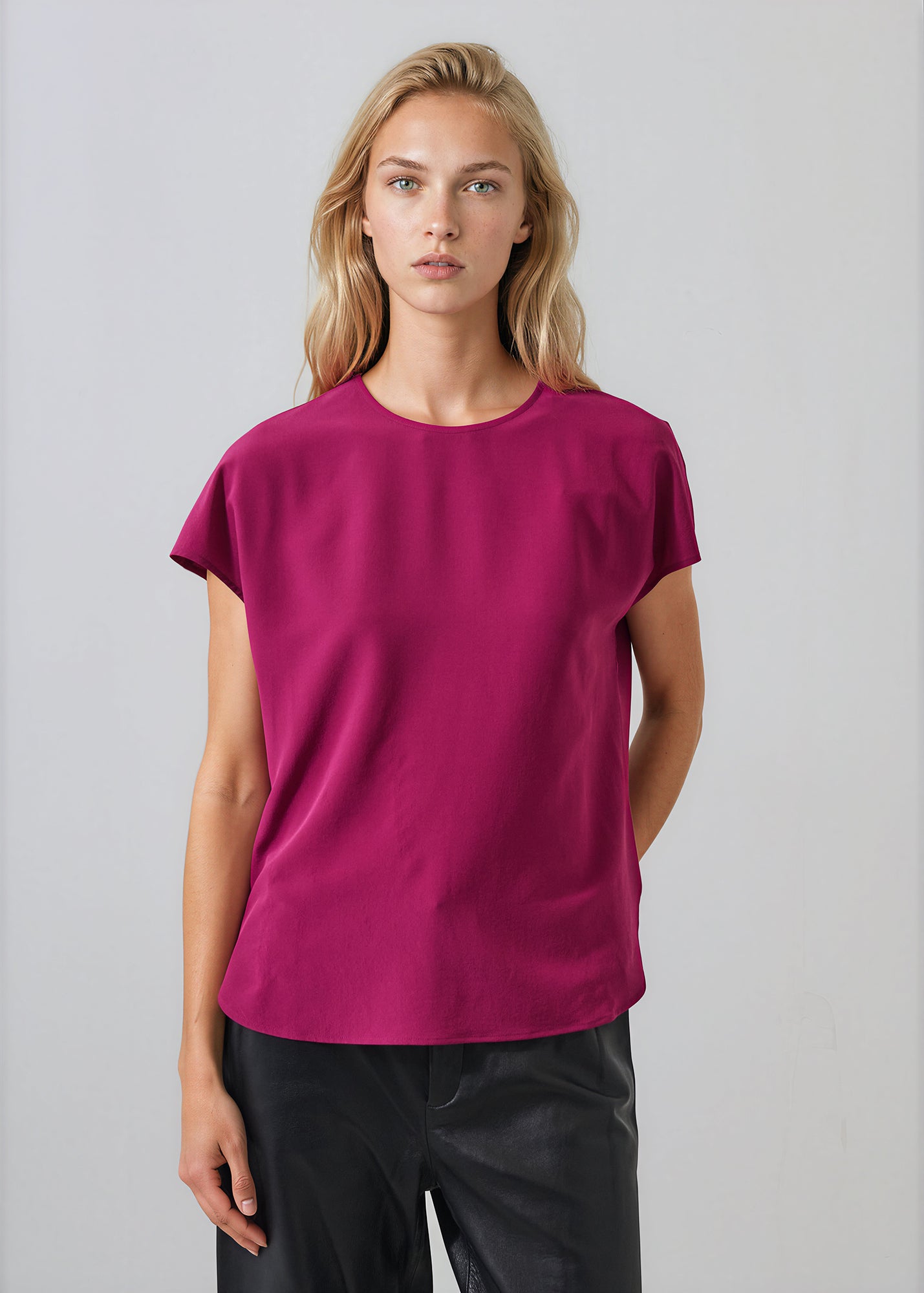 Silk Dolman Crewneck