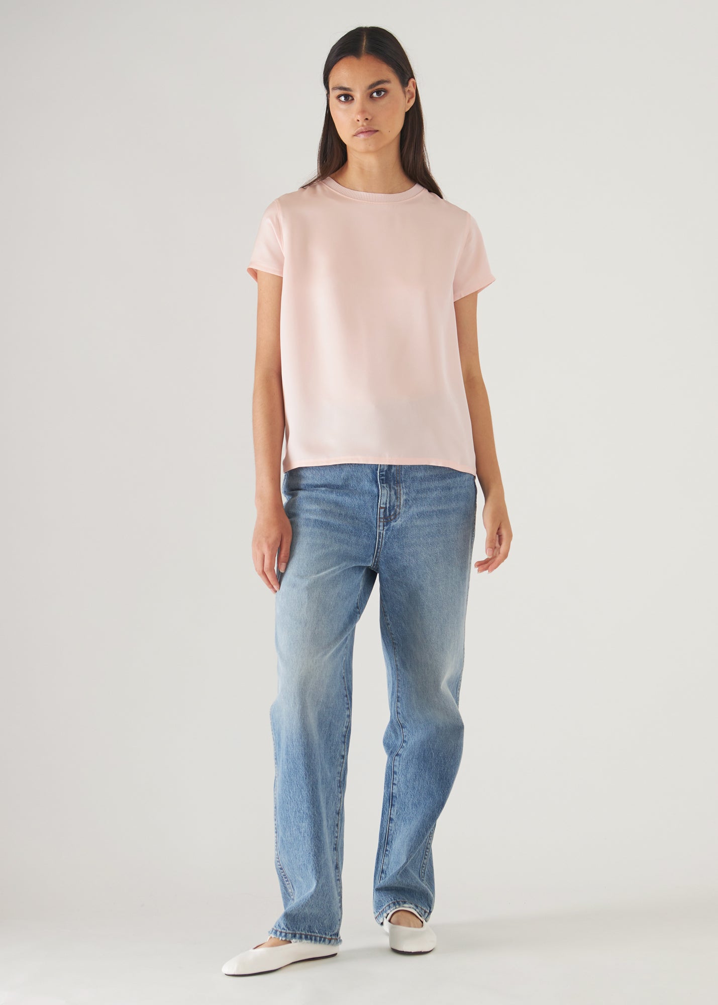 Silk Short Sleeve Crewneck - PATRICK ASSARAF