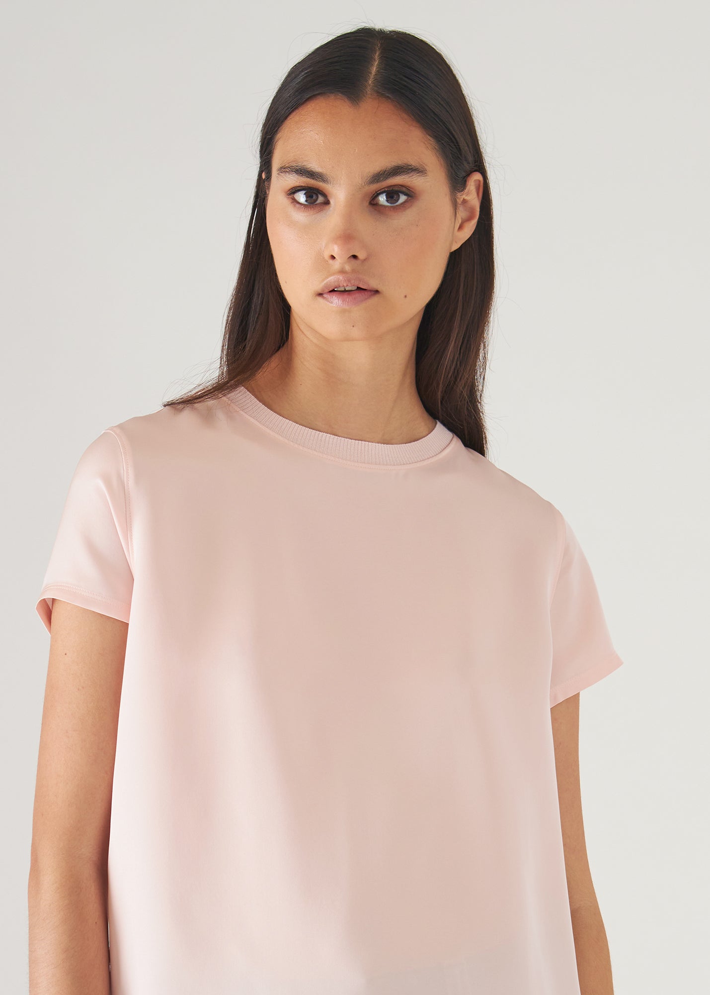 Silk Short Sleeve Crewneck - PATRICK ASSARAF