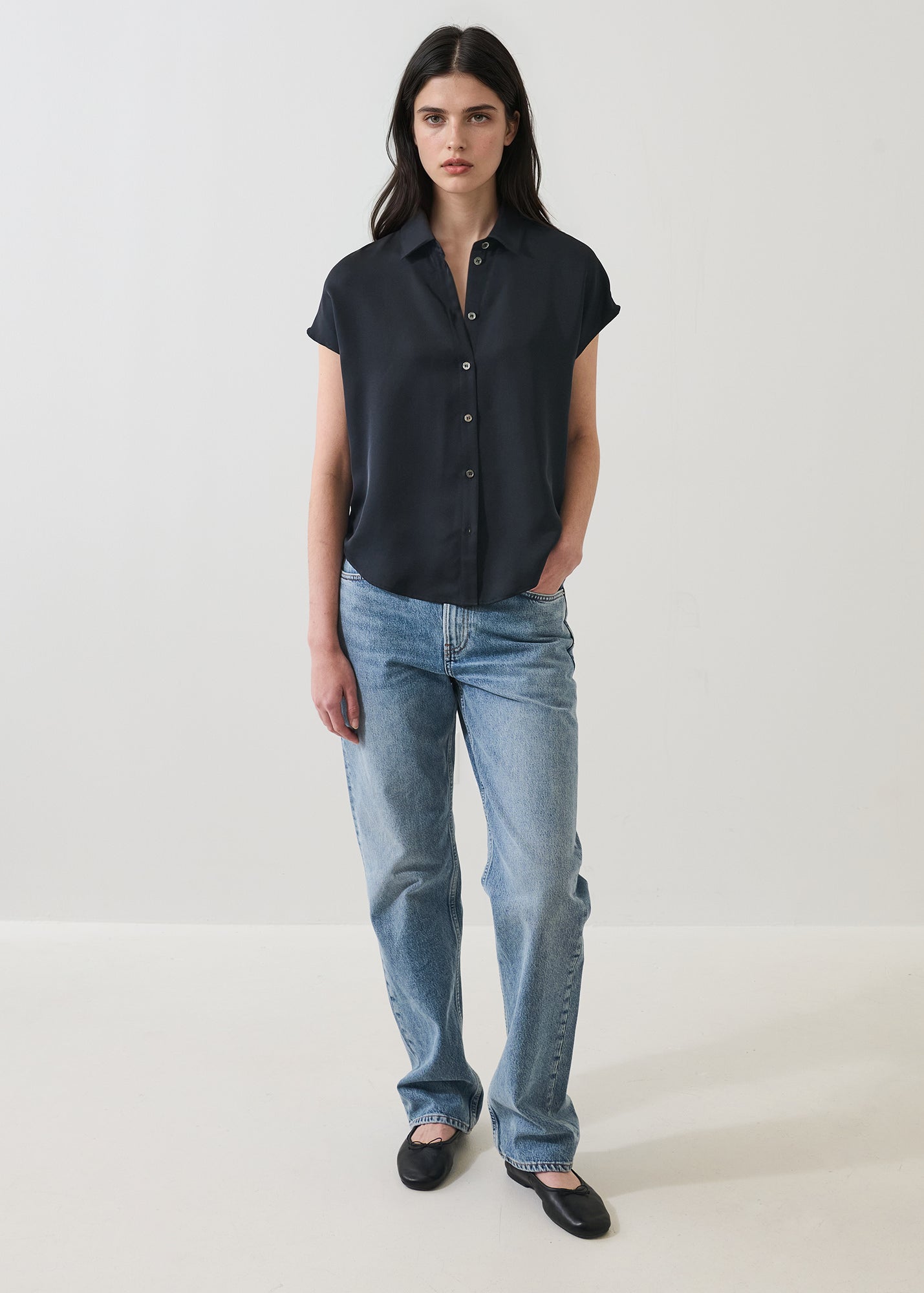 Silk Dolman Sleeve Shirt - PATRICK ASSARAF
