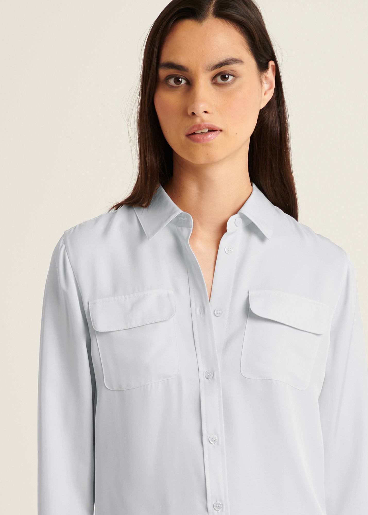 Slim Silk Utility Shirt