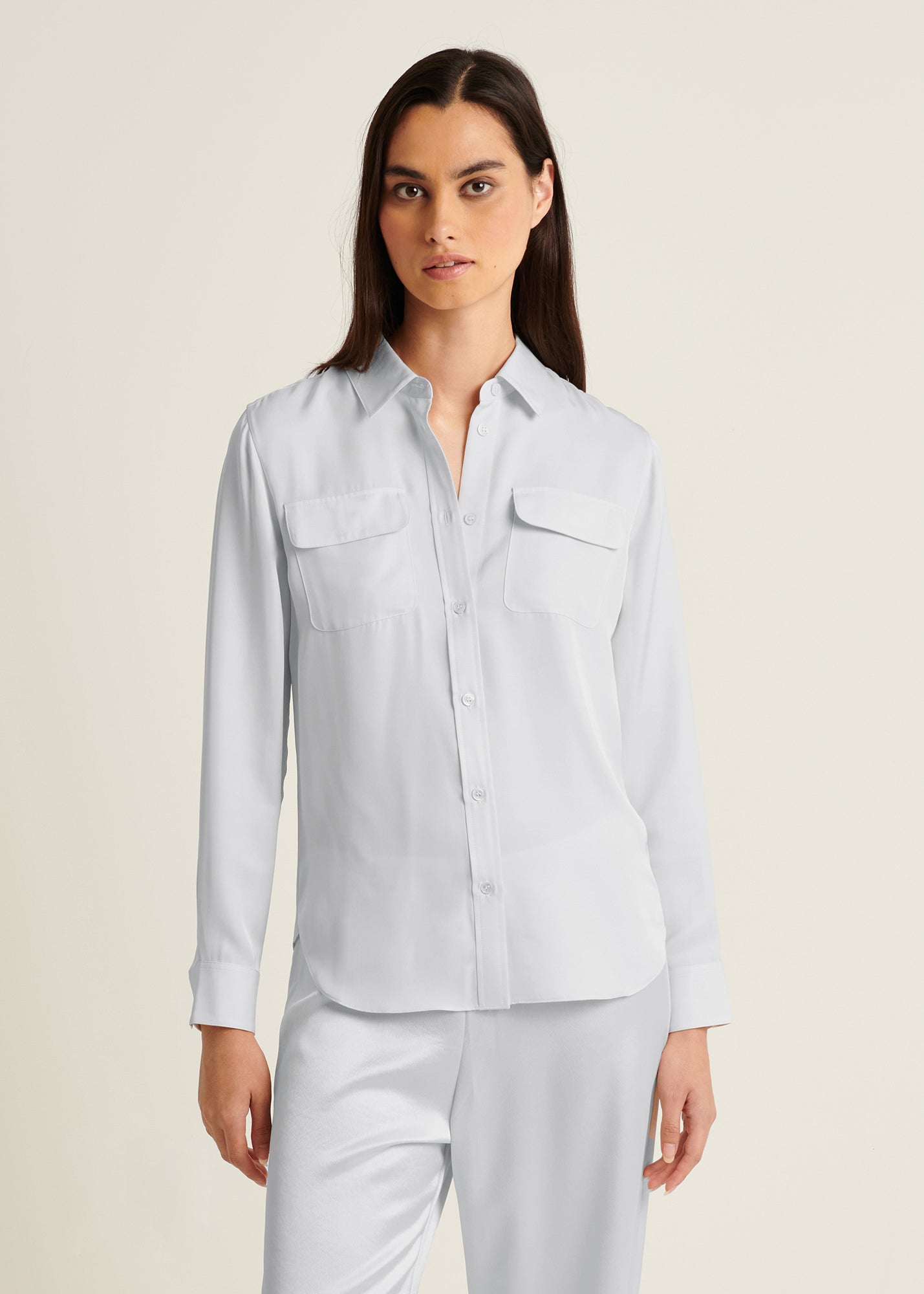 Slim Silk Utility Shirt