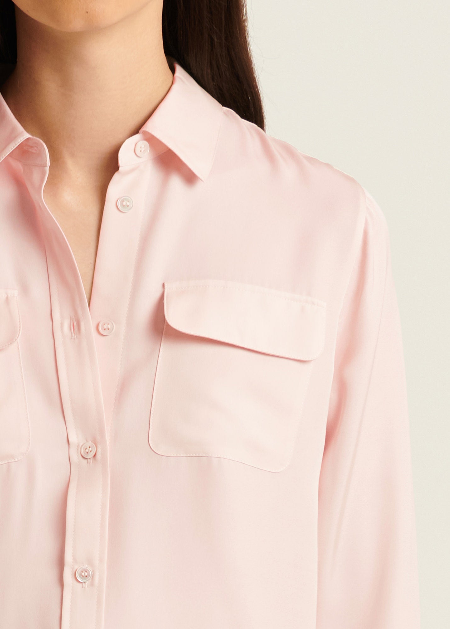 Slim Silk Utility Shirt