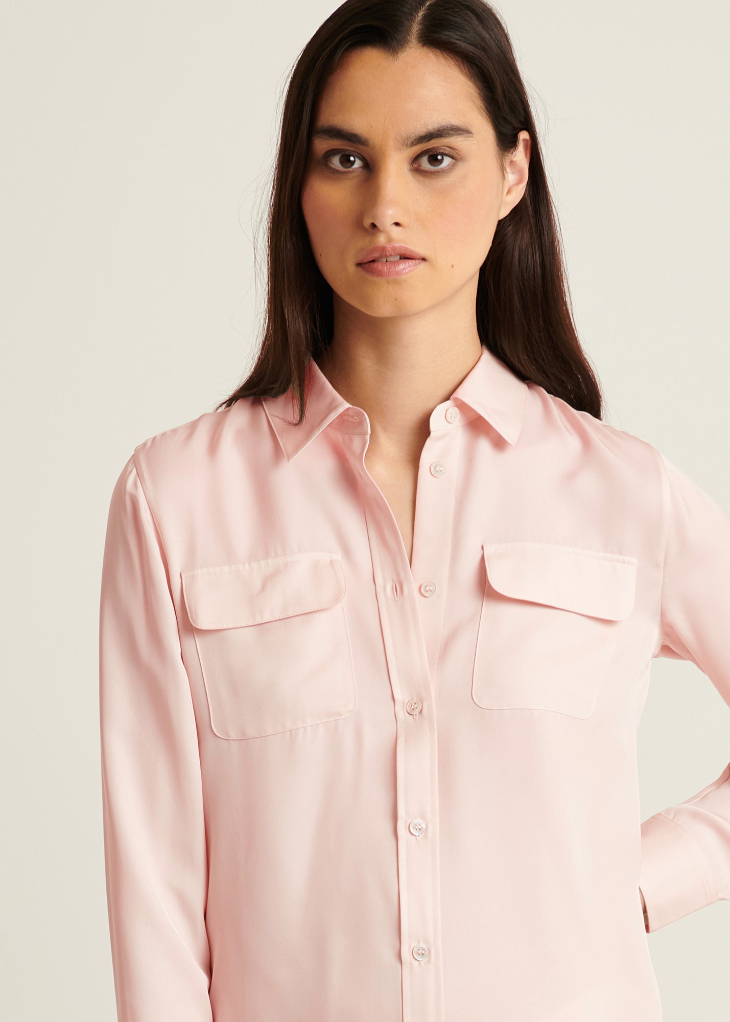 Slim Silk Utility Shirt