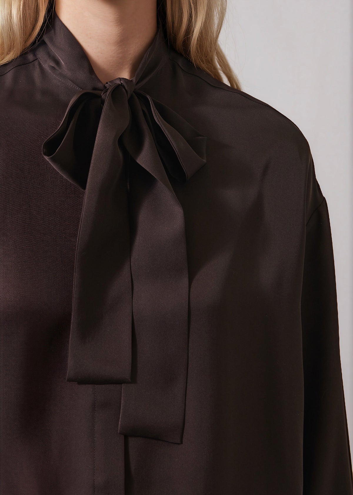 Silk Tie Neck Shirt - PATRICK ASSARAF