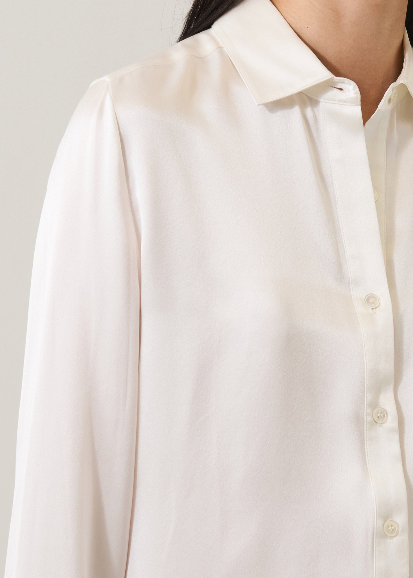Silk Satin Relaxed Shirt - PATRICK ASSARAF