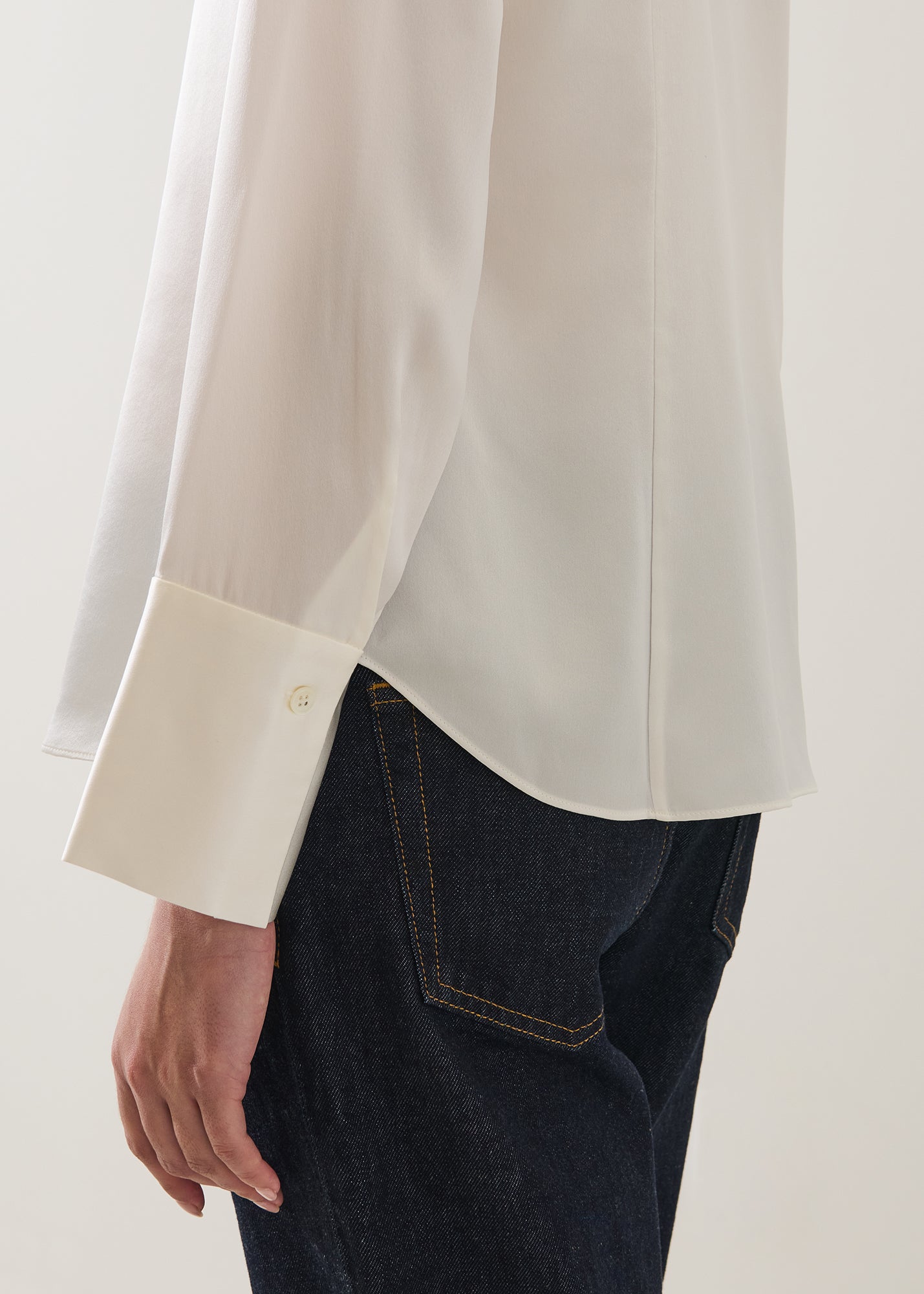 Silk Satin Relaxed Shirt - PATRICK ASSARAF