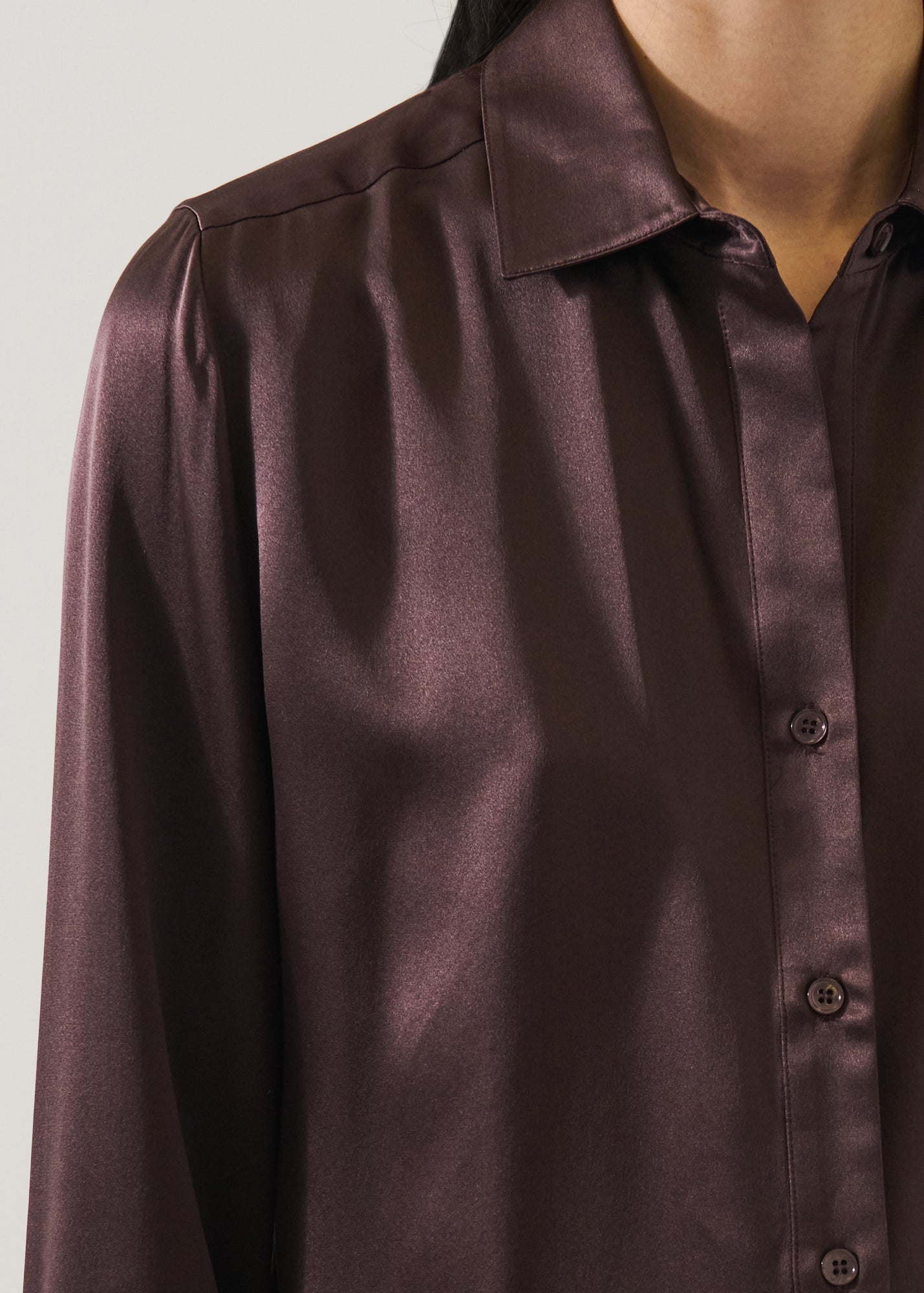 Silk Satin Relaxed Shirt - PATRICK ASSARAF