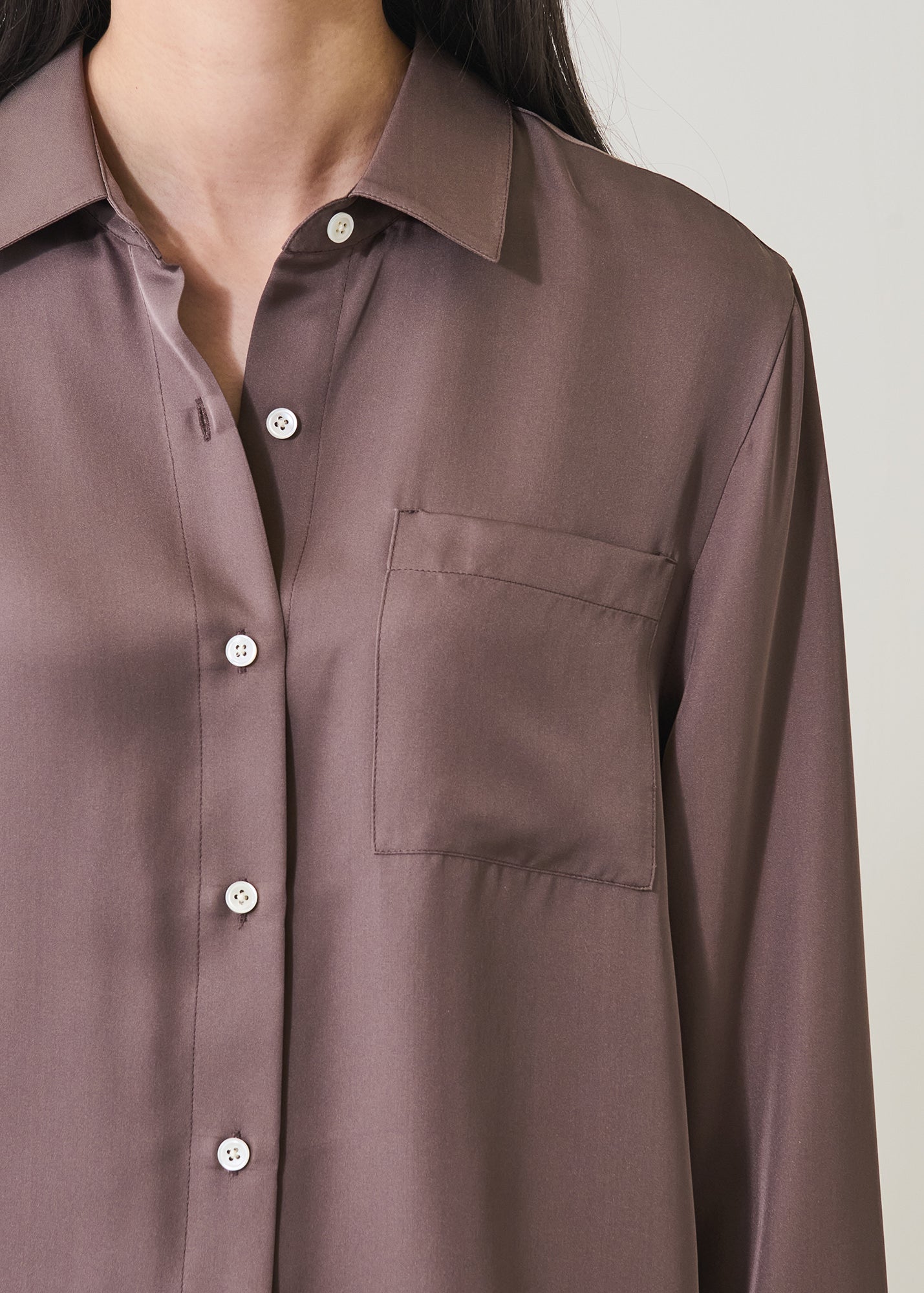 Silk Boyfriend Pocket Shirt - PATRICK ASSARAF