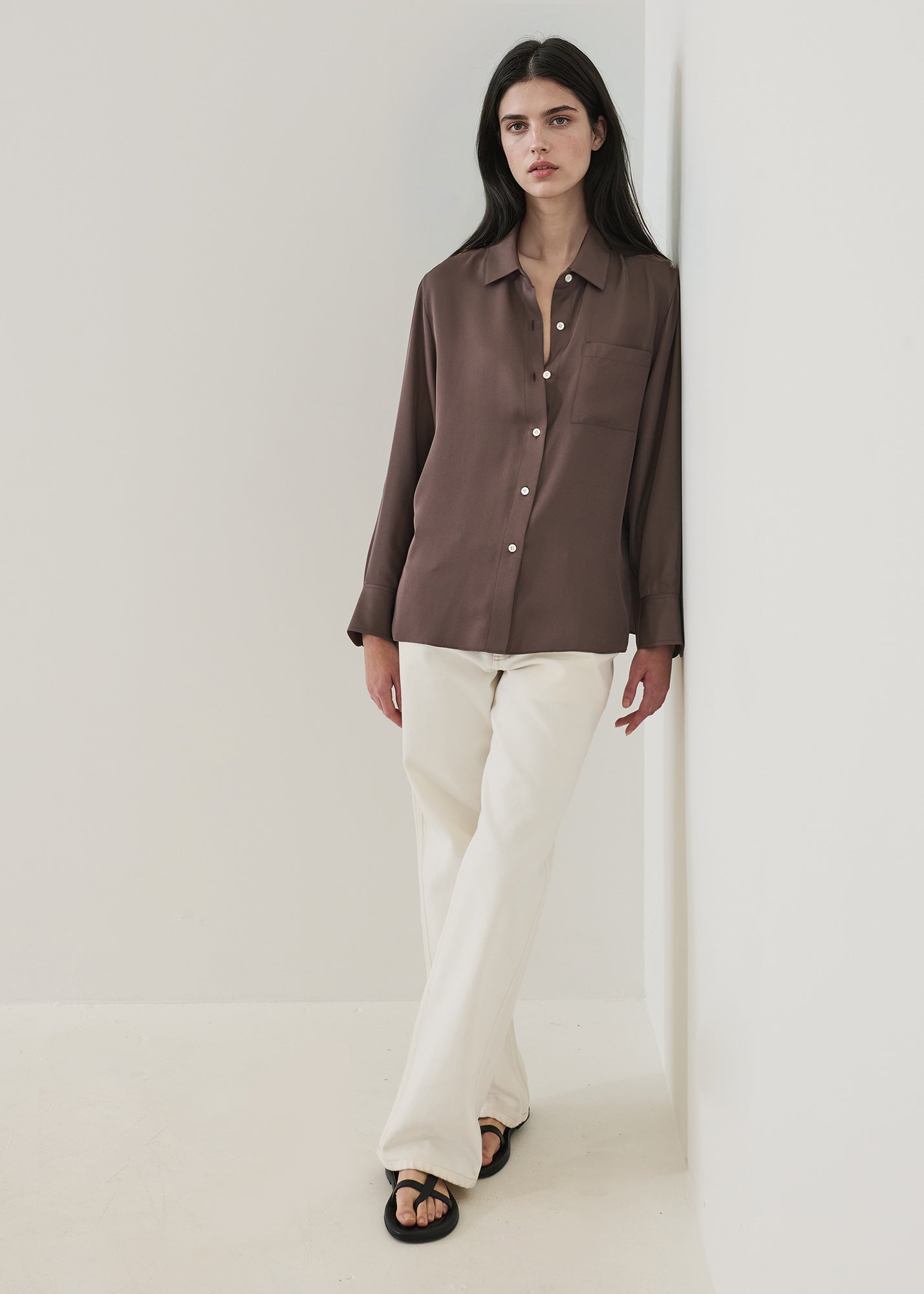 Silk Boyfriend Pocket Shirt - PATRICK ASSARAF