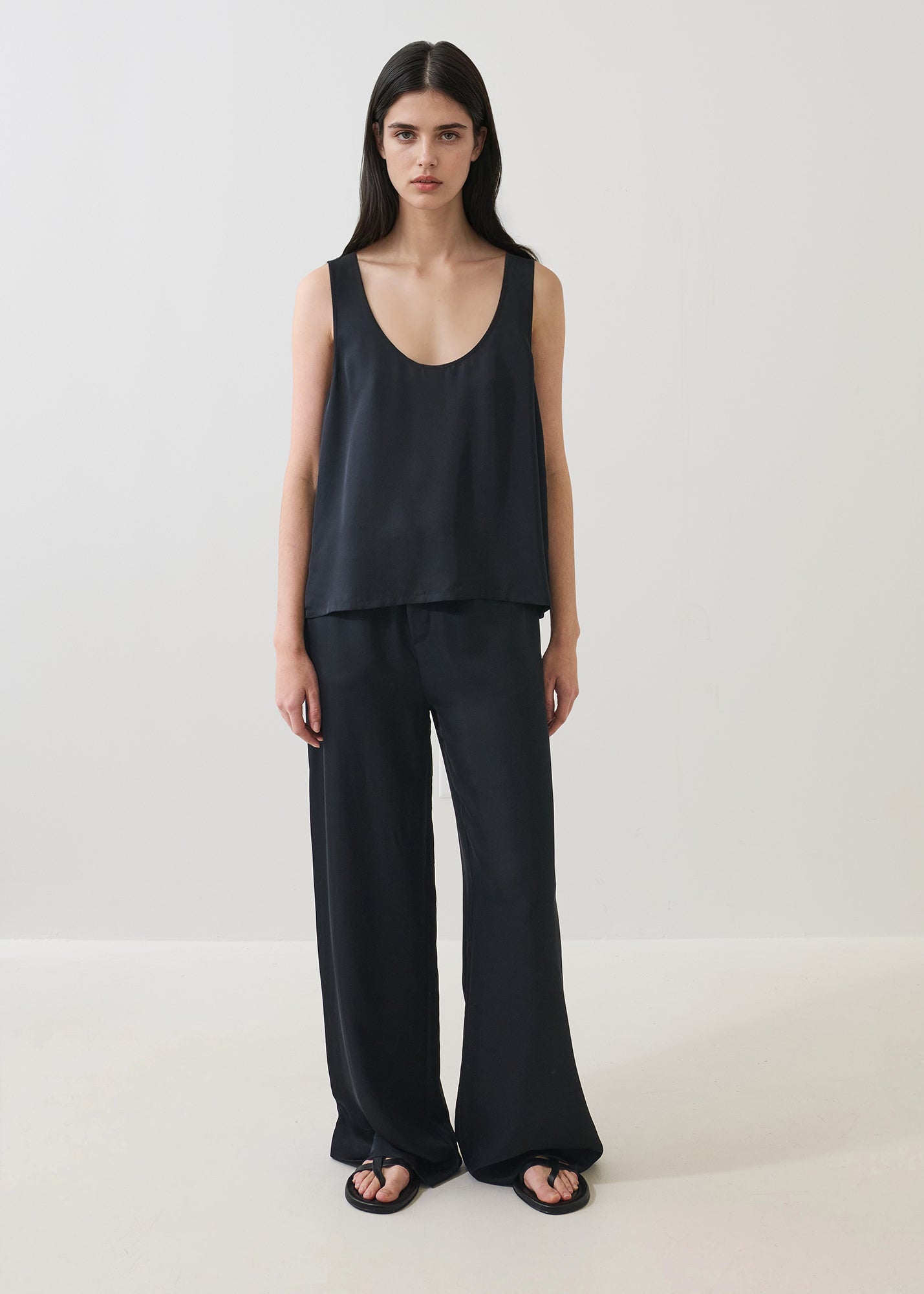 Silk Scoop Neck Tank - PATRICK ASSARAF