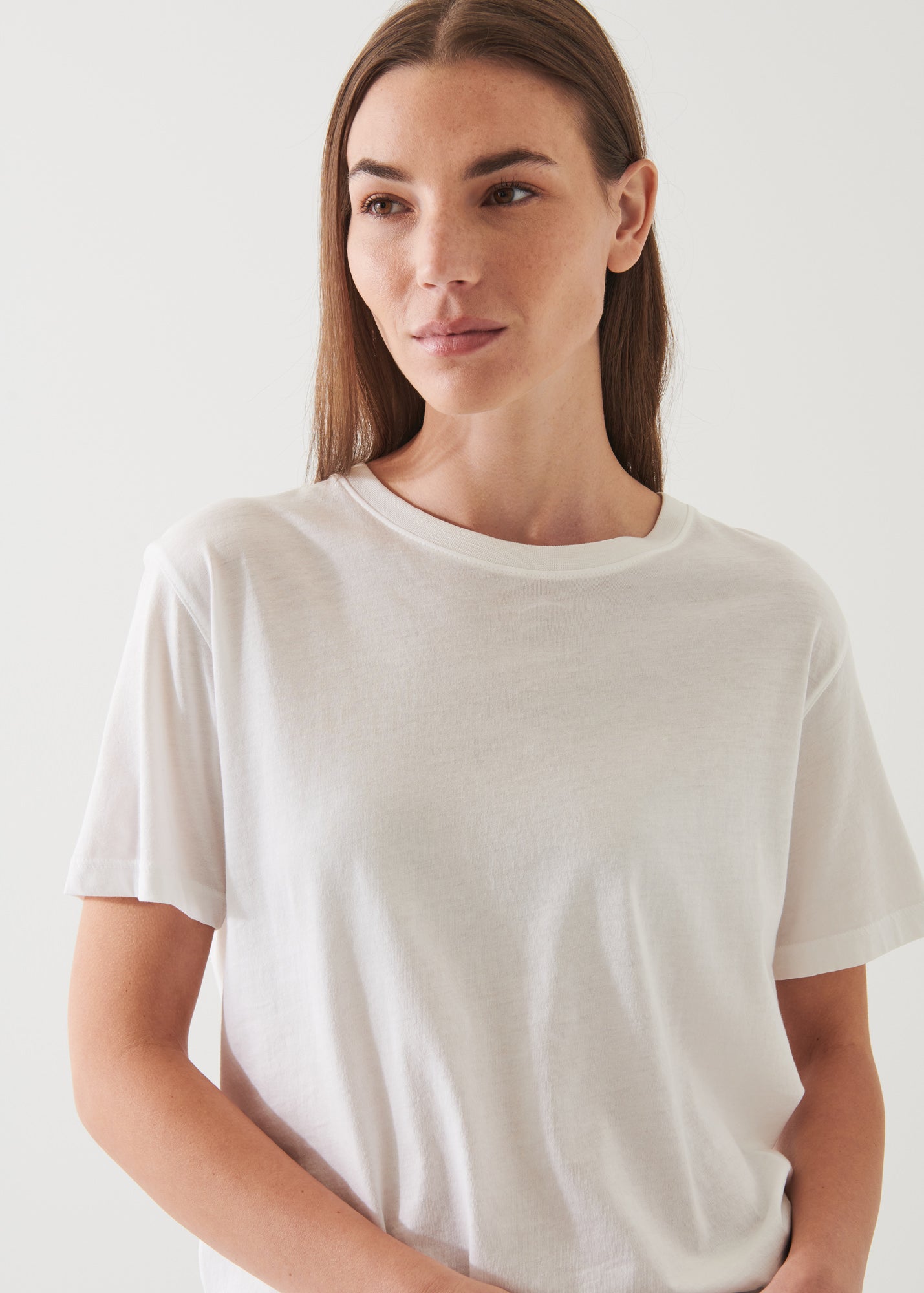LIGHTWEIGHT PIMA COTTON BOYFRIEND T-SHIRT | PATRICK ASSARAF.