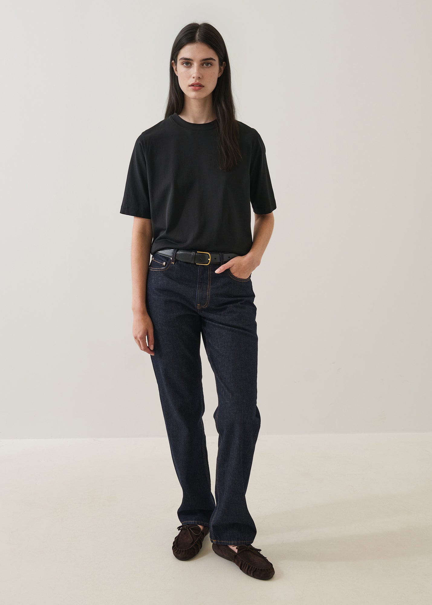 Mercerized Pima Cotton Relaxed Crew