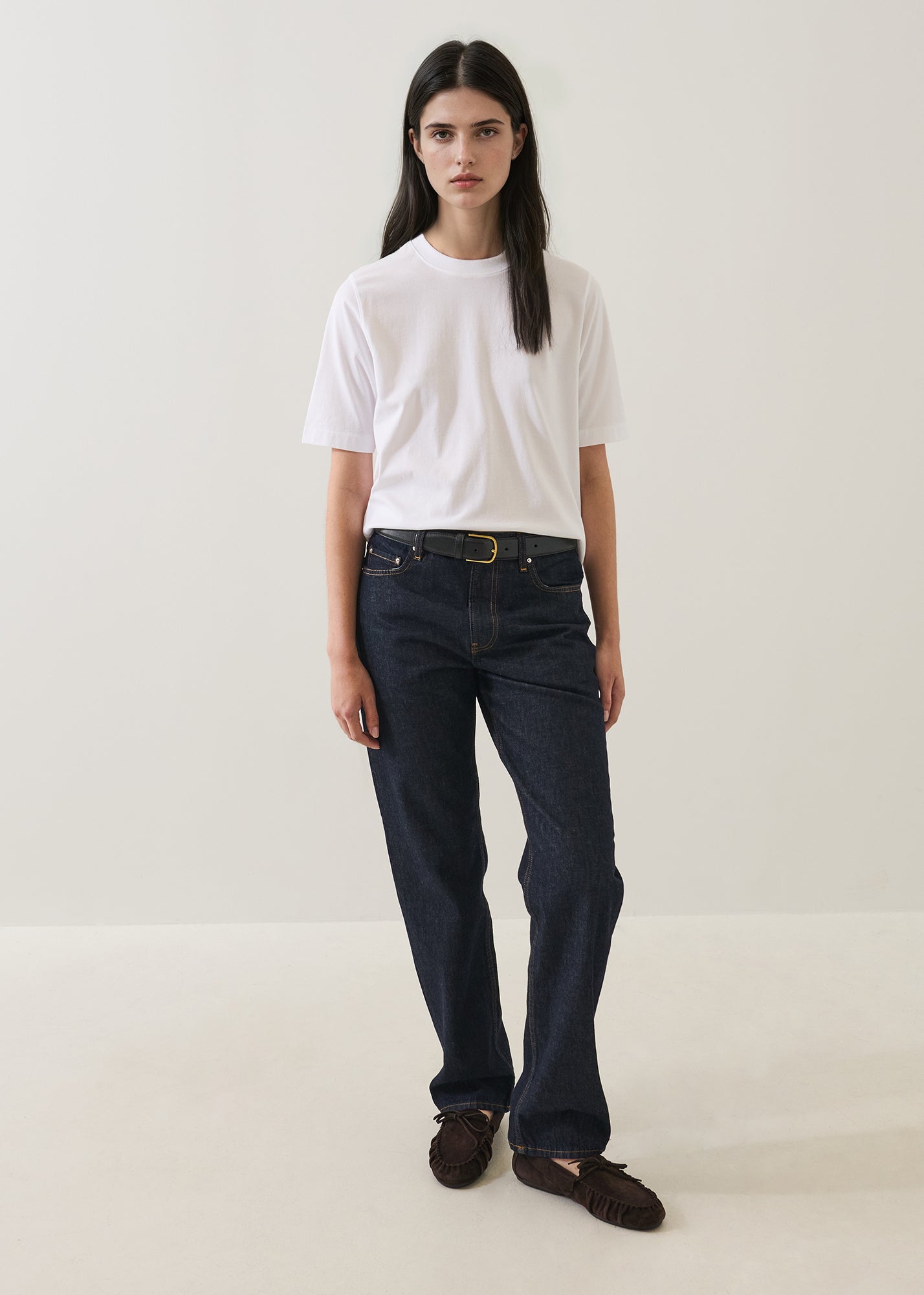 Mercerized Pima Cotton Relaxed Crew